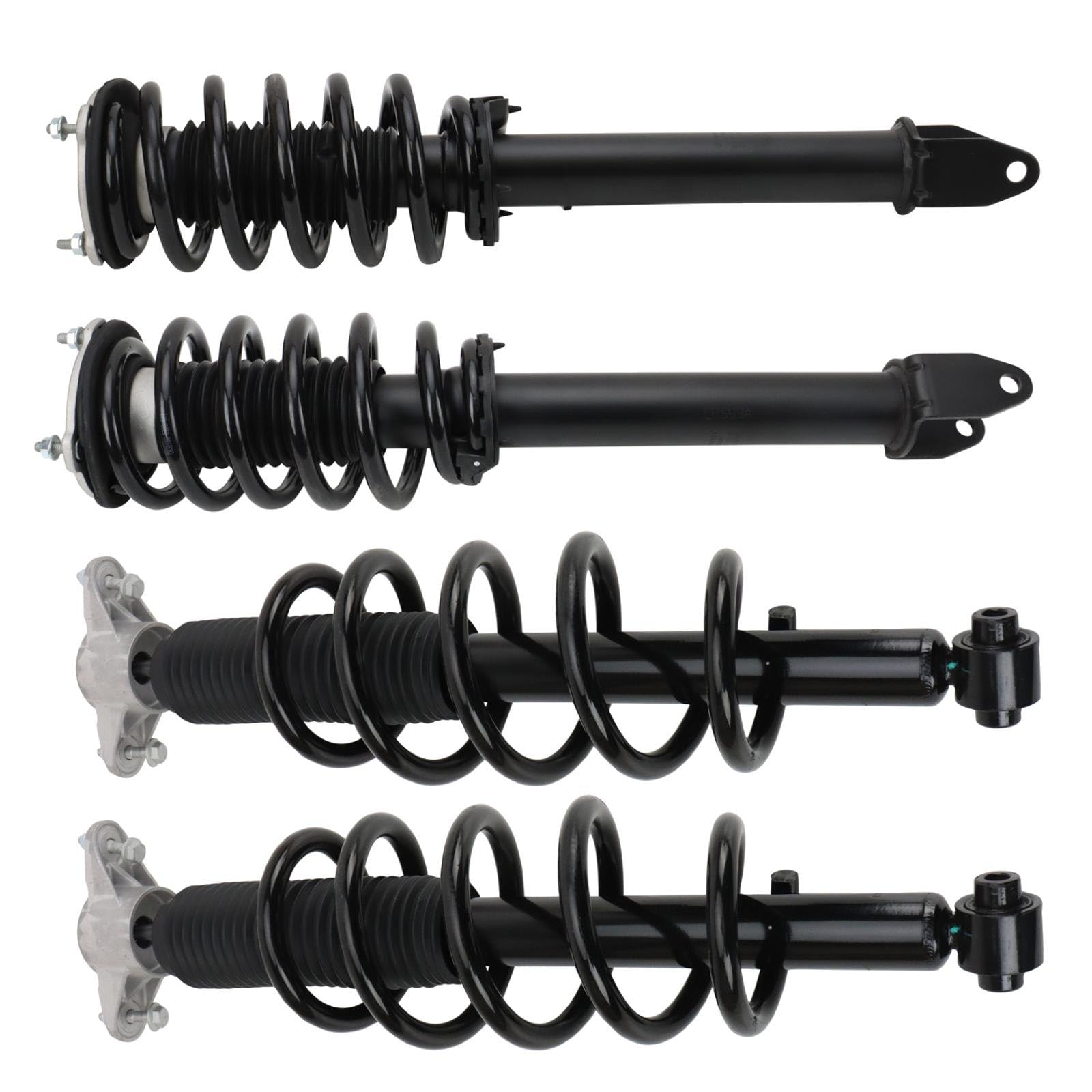 Trq Front And Rear Complete Strut Assembly & Shock Absorber Kit Complete Strut & Coil Spring Assembly Compatible With 2020-2021 