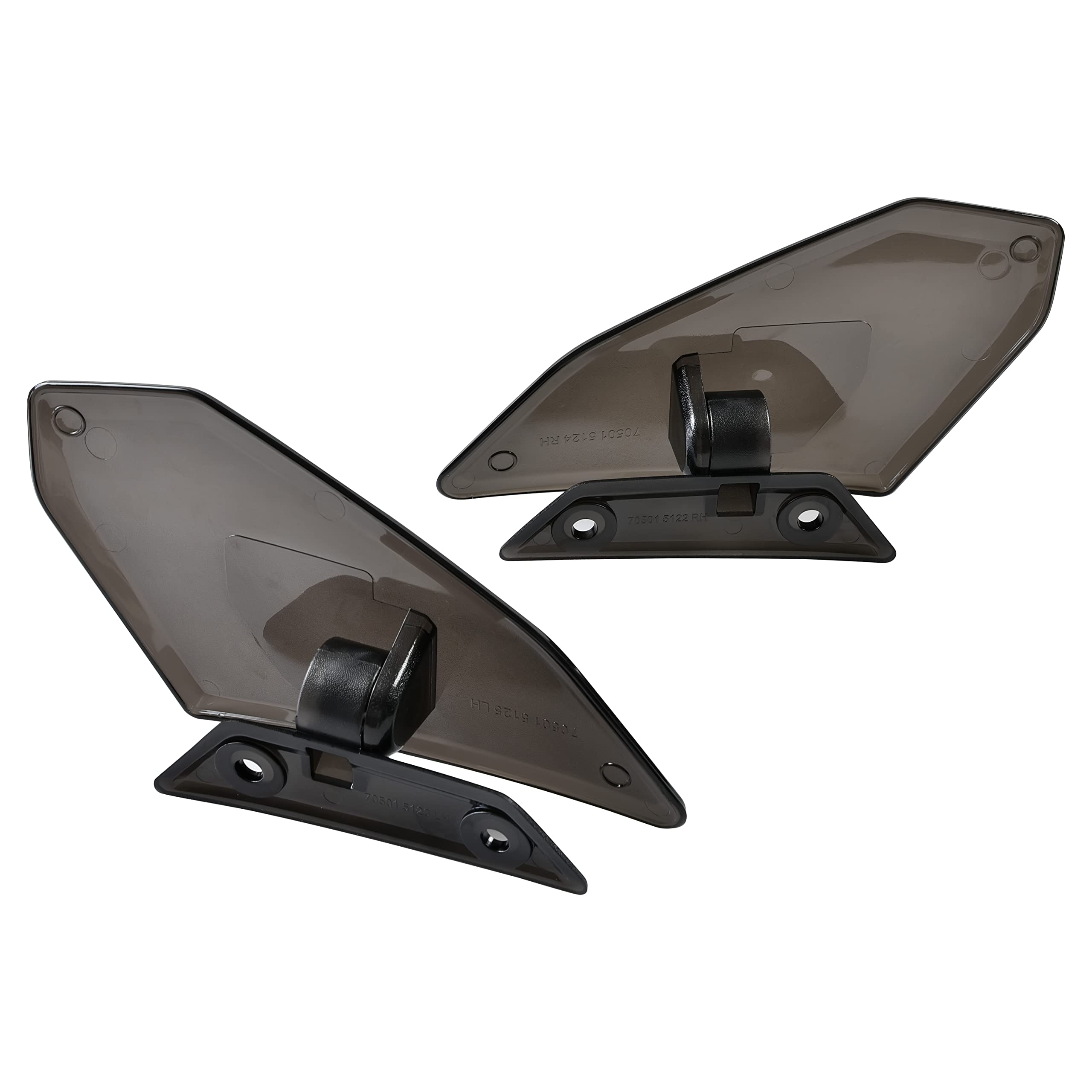 SAUTVS Adjustable Side Air Deflectors for Can Am Spyder RT 2020-2024, Windshield Wings, Plastic, 2PCS, Model ZP-YJ-030611-
