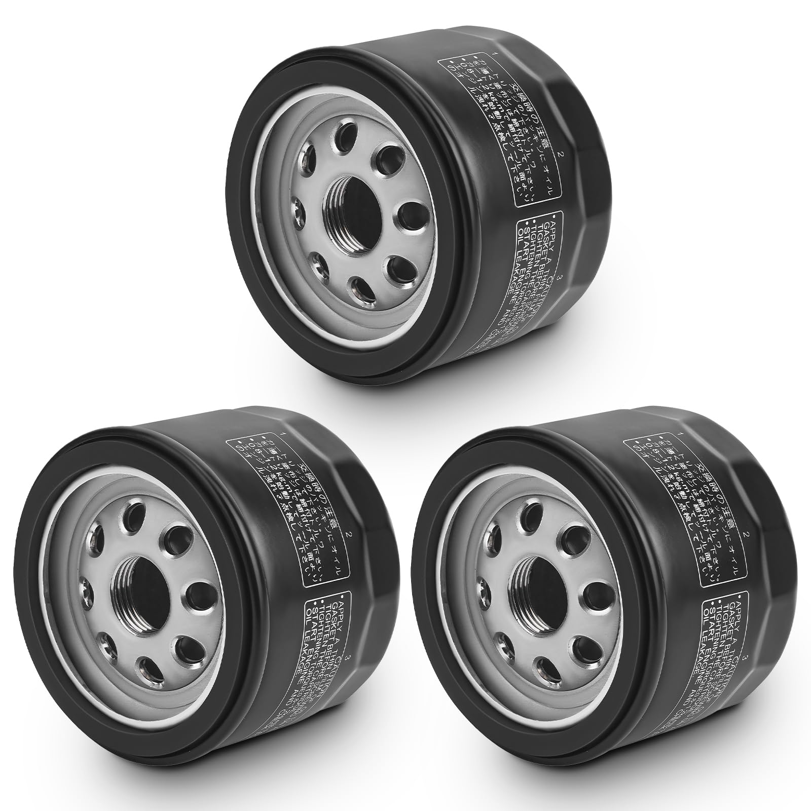 LSJWLY 49065-0721 Oil Filter 49065-7007 for Kawasaki FX600V FR691V FR730V FR651V FR541V FR600V FX600V FS730 FS730V FX600V (3PCS)