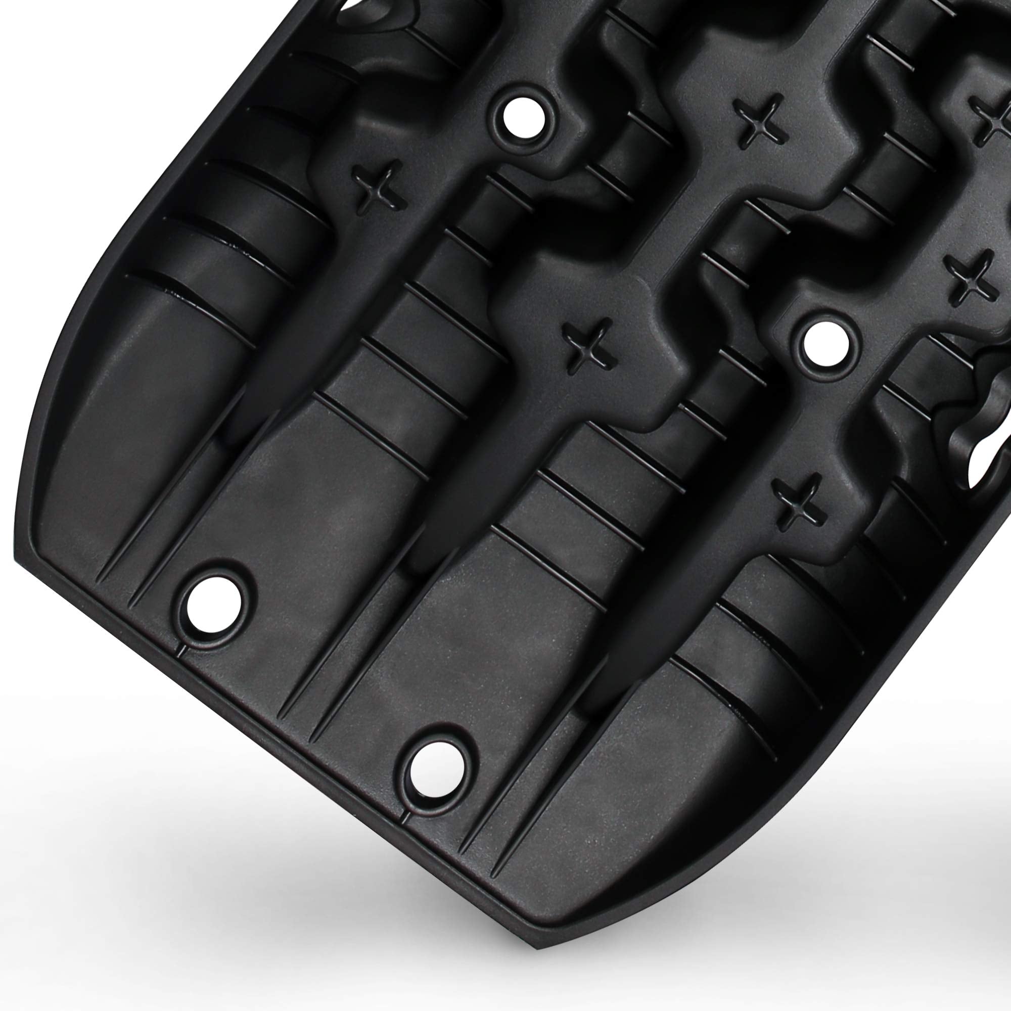 X-BULL Recovery Traction Tracks for Sand, Mud, Snow - Nylon Tire Ladder, Black, Model EE900/EE900-B