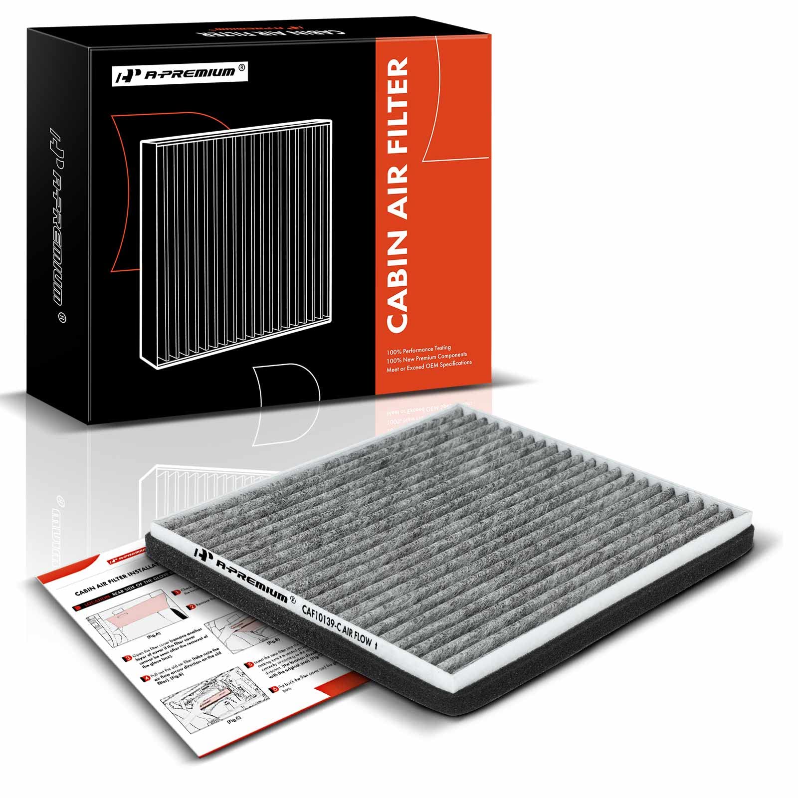 A-Premium Cabin Air Filter with Activated Carbon Compatible with Toyota & Scion Models - RAV4 2001-2005, Echo 2000-2005, xA xB 2