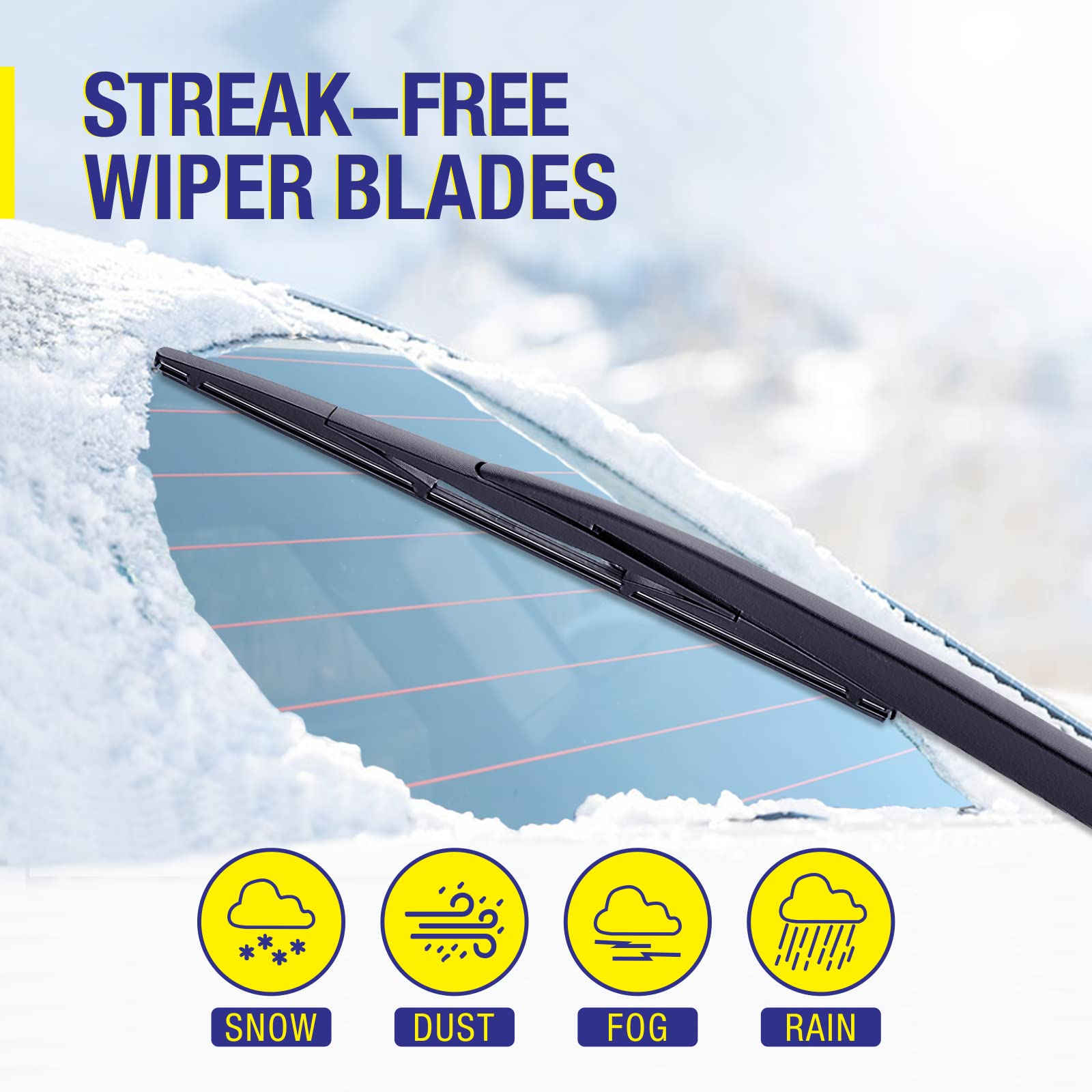 5 Plus Rear Wiper Blade 11 Inch(A282H) Original Equipment Replacement For Volkswagen Golf 2010-2019 Gti 2021-2010 Atlas 2021-201