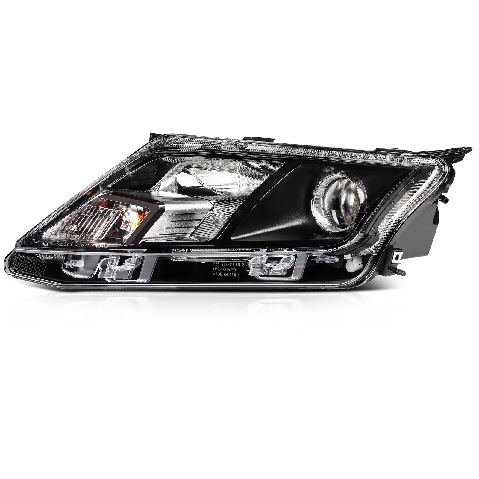 LBRST Headlight Fit 2010-2012 for Fusion Chrome Housing Left Headlight Assembly FO2502273