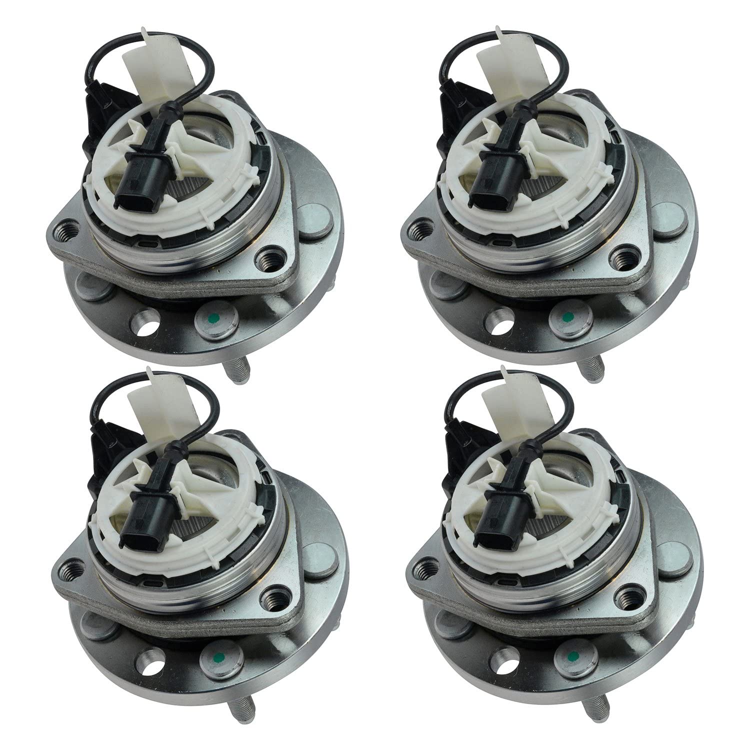 Trq Wheel Hub Bearings Assembly Set Compatible With 2006-2009 Pontiac Solstice 2007-2010 Saturn Sky