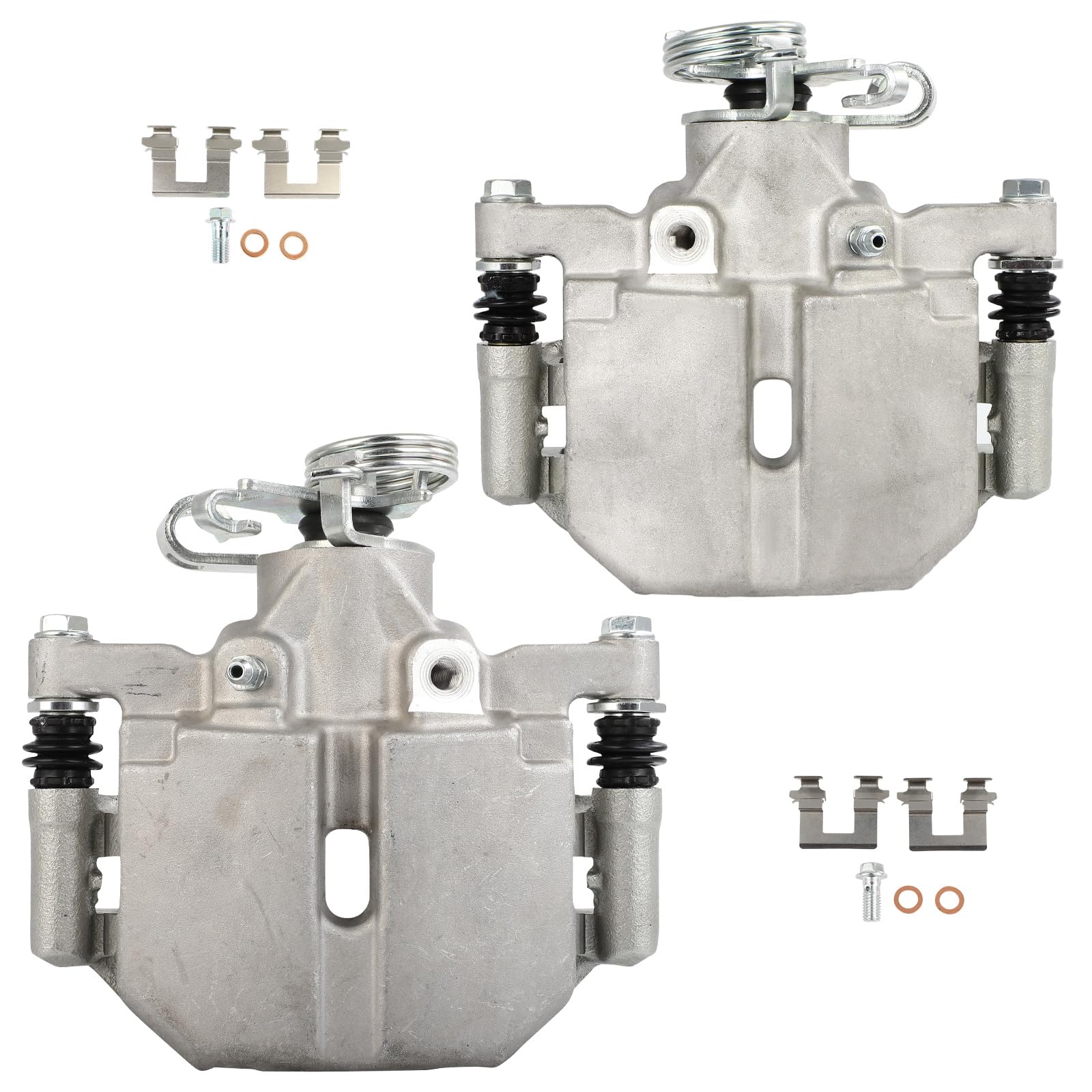 cciyu 18B5014 18B5015 Rear Left & Right Brake Calipers with Bracket Fit For 2006-2011 For Buick For Lucerne,2006-2011 For Cadill