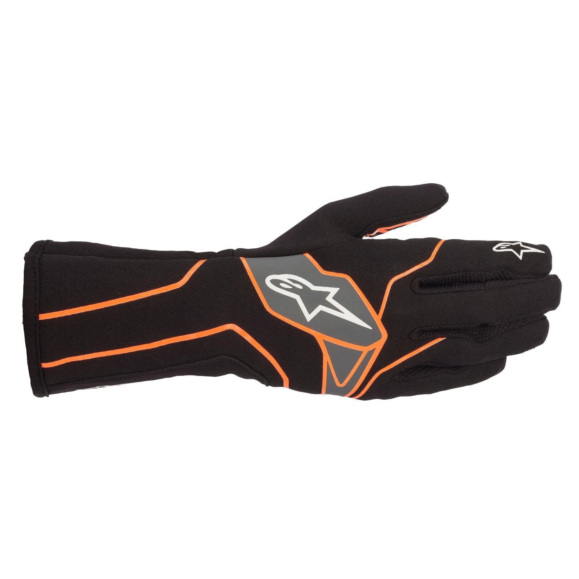 Alpinestars Tech-1 K V2 Karting Gloves - Size Medium - Black/Orange (3551720-156-M)