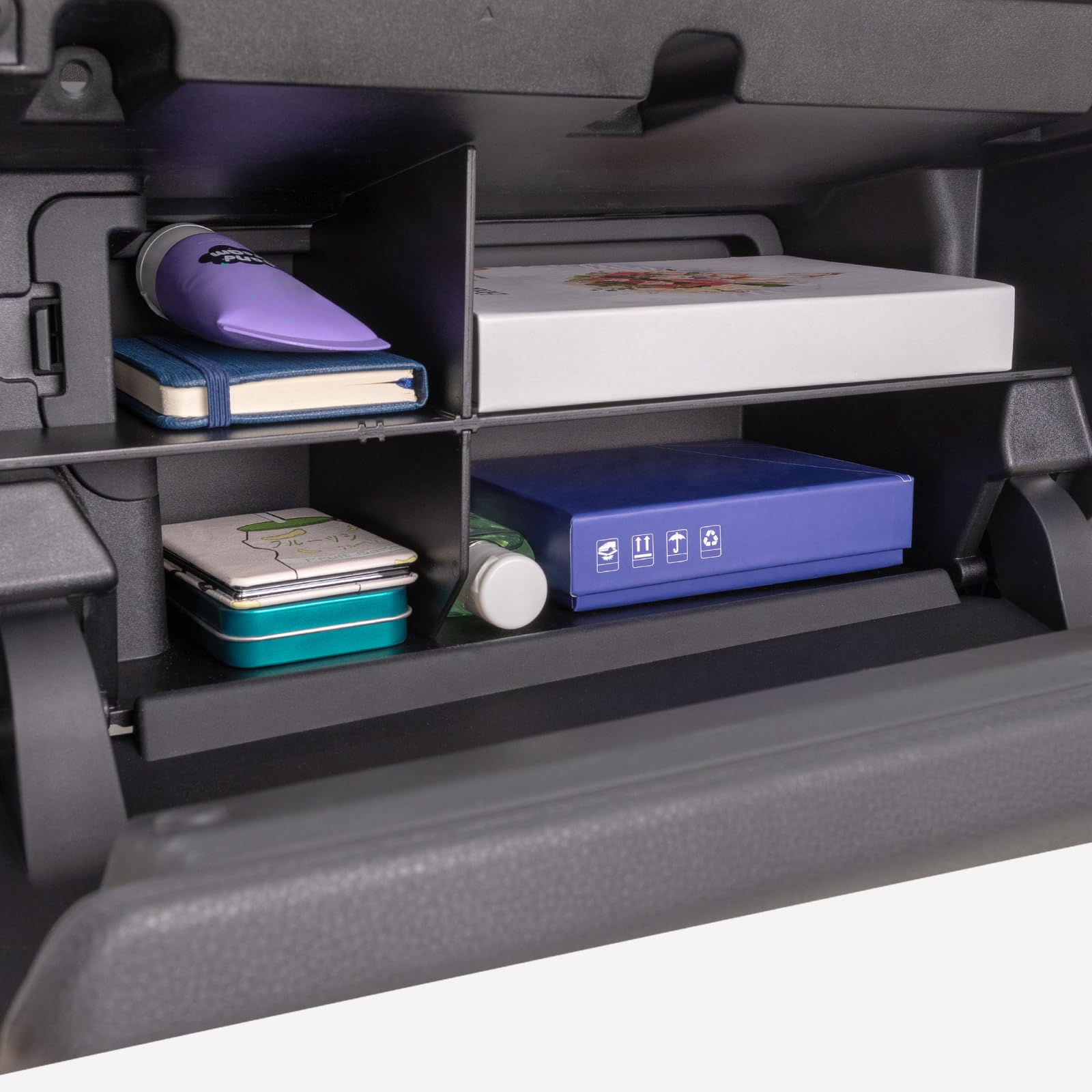 JKCOVER Glove Box Organizer for 2024+ Toyota Tacoma, Plastic Storage Divider, Model JC-TA-24-091