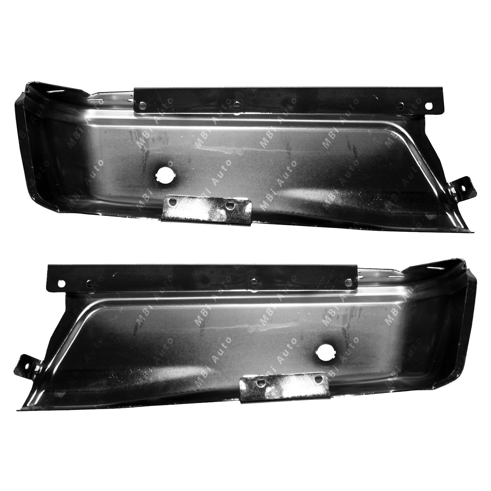 Mbi Auto - Chrome, Steel Pair Of Left & Right Rear Bumper Ends For 2015-2020 Ford F150 Pickup W/Park 15-20, Fo1102381
