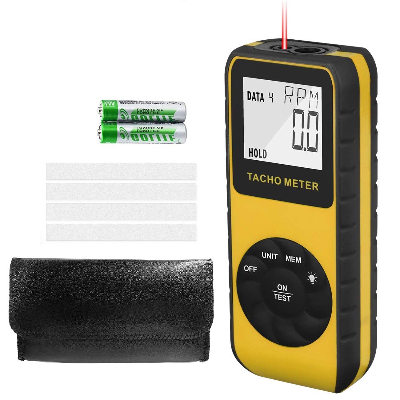 Photo Tachometer Non-Contact 7.0-99,999 Rpm Speed Meter, Aiomest Laser Automotive Speedometer, Tach Gauge Tester Measure Rpm For