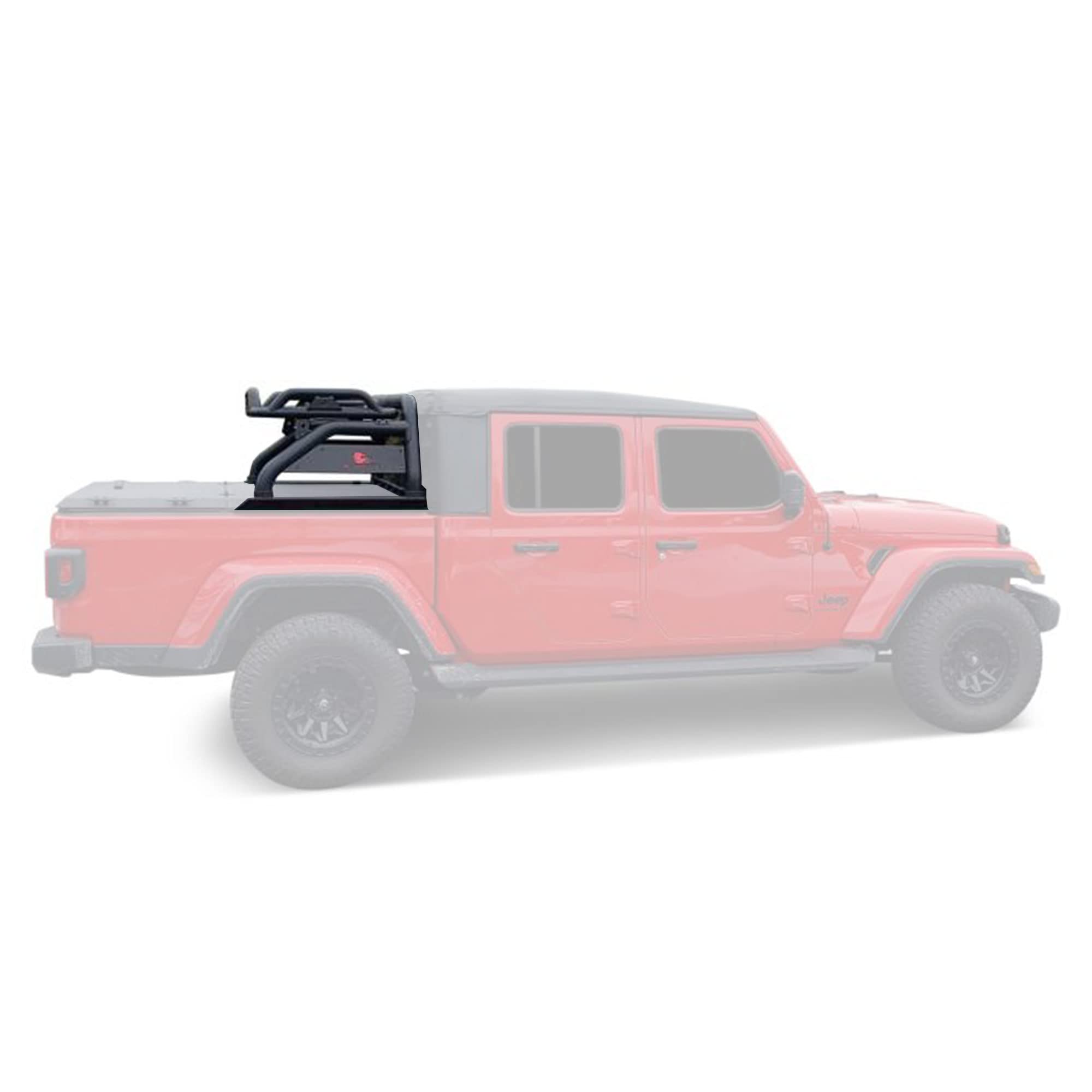 Black Horse Off Road Atlas Roll Bar Black Compatible With 2020-2023 Jeep Gladiator-Atrb9Bk