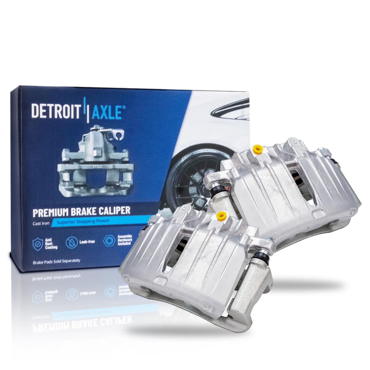 Detroit Axle - Rear 2pc Brake Calipers for Chevrolet Tahoe Avalanche Suburban Silverado GMC Sierra Yukon XL 1500 Cadillac Escala