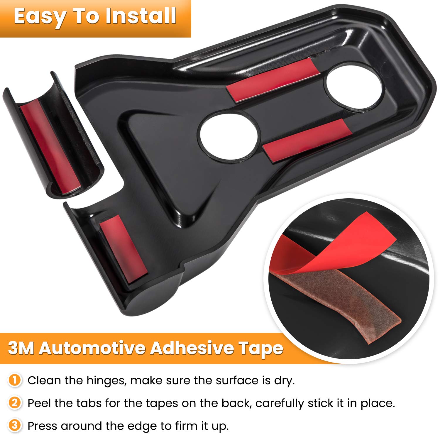 Door Hinge Cover Trim Exterior Accessories Decoration For 2018-2024 Jeep Wrangler Jl Jlu Sport Sahara Freedom Rubicon Unlimited