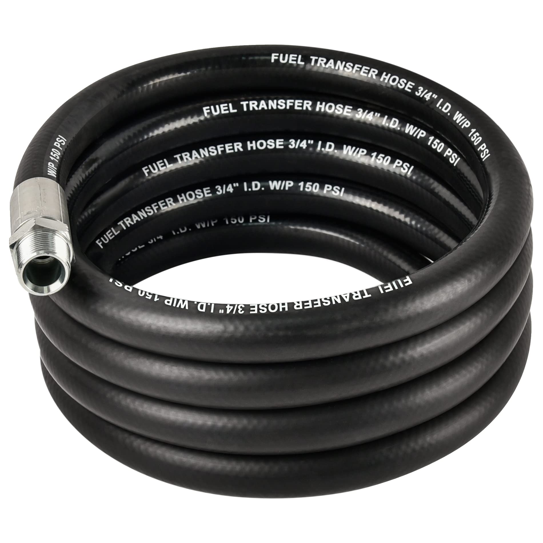 Evil Energy 3/4 '' Fuel Transfer Hose 12Ft,Farm Fuel Hose For Dispensing Diesel Gasoline Kerosene Biodiesel