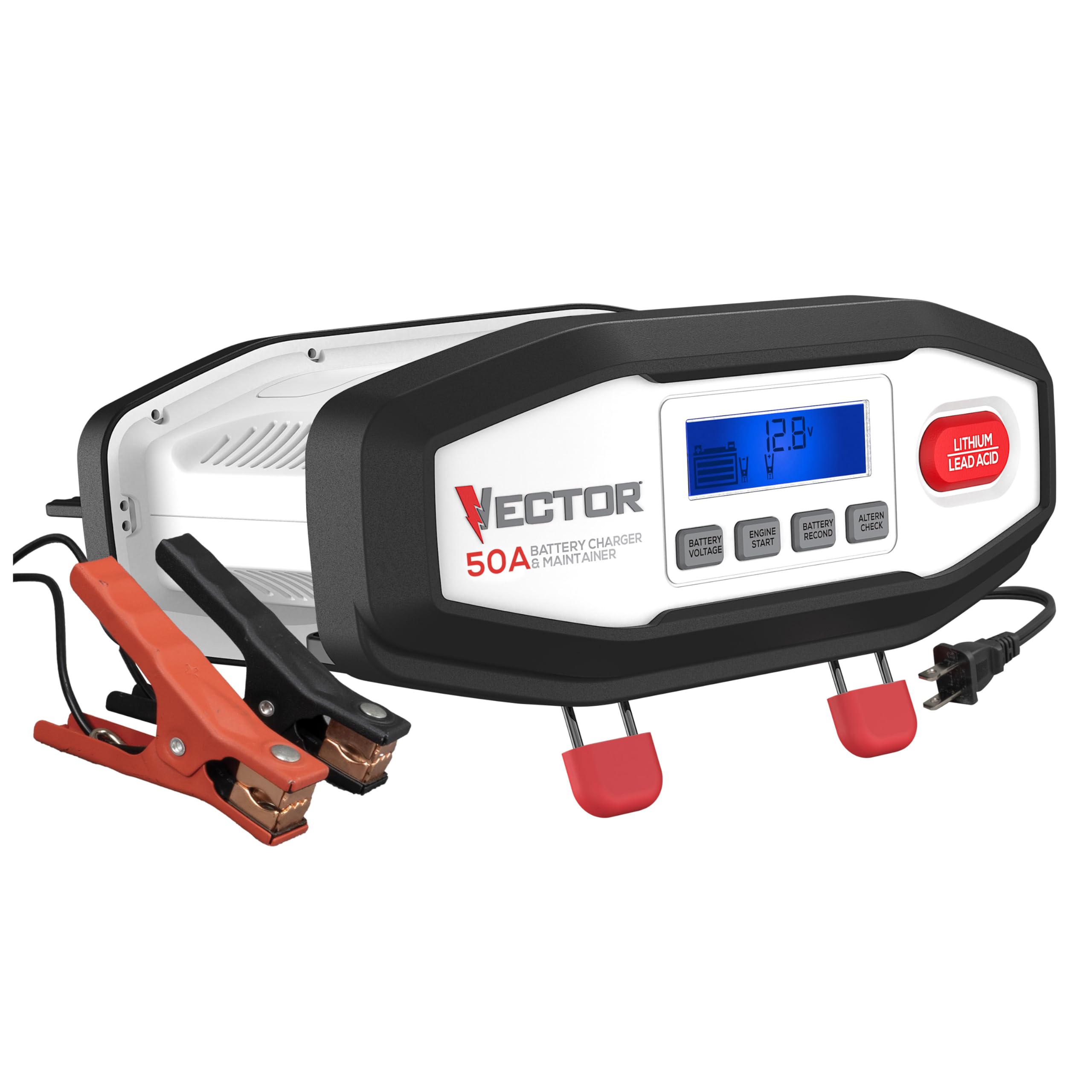 Vector VECBC50 50 Amp Battery Charger/Maintainer for Lithium or Lead Acid Batteries