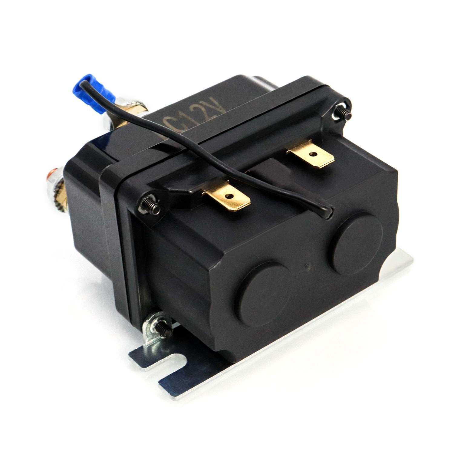 QWORK 12V 250A Winch Solenoid Relay Contactor for 3000-5000lbs UTV/AUT Winches