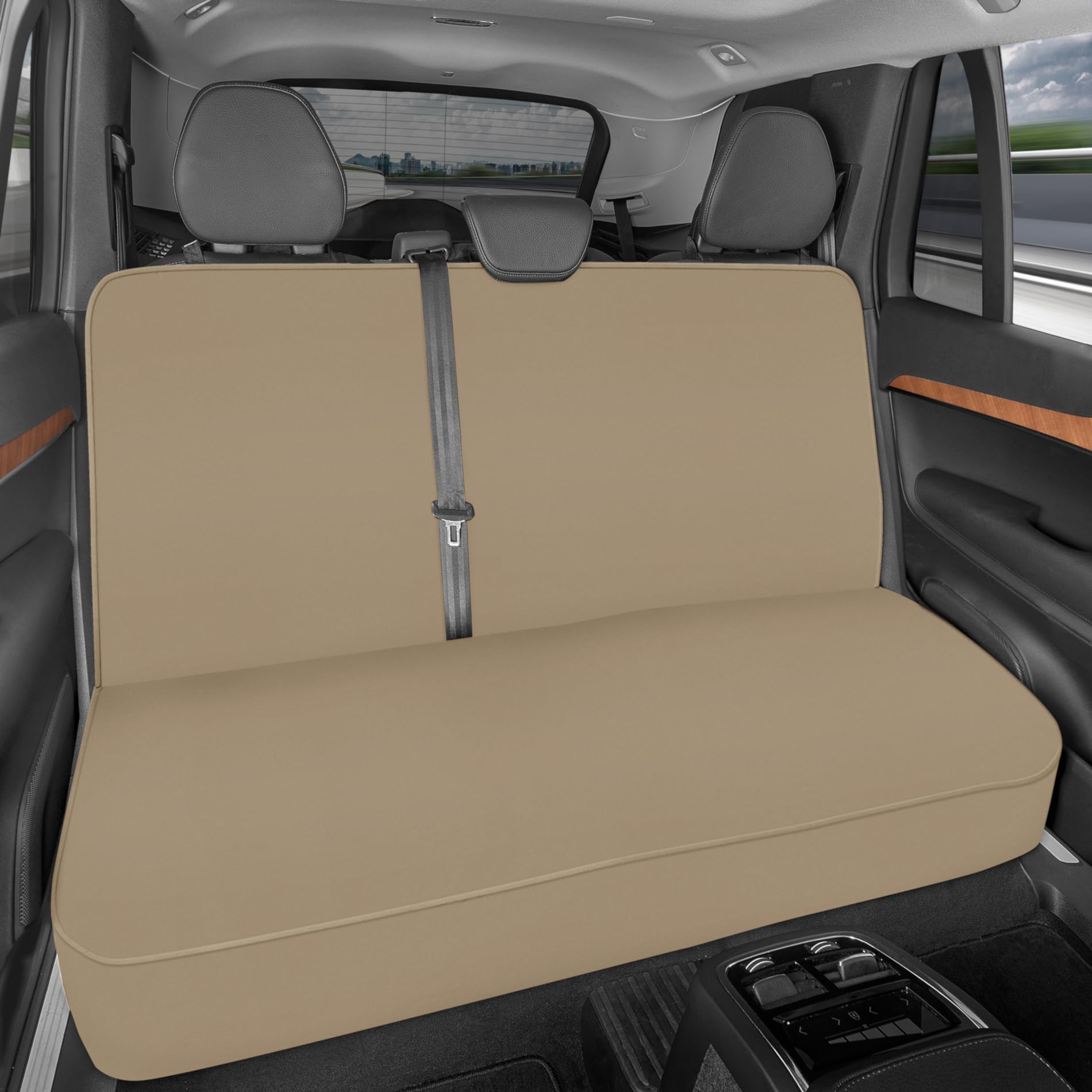 Motor Trend Aquashield Rear Bench Car Seat Cover, Waterproof Neoprene Back Seat Cover For Cars Trucks Van Suv, Ideal Car Seat Pr