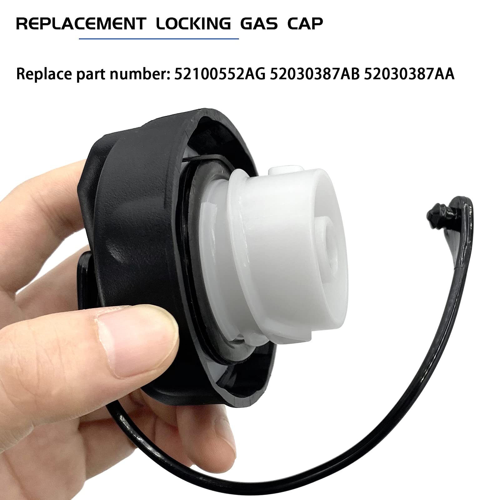 52100552Ag Gas Cap Fuel Cap Replacement For Jeep Wrangler Jk Tj Liberty Cherokee Compass Commander Patriot Grand Cherokee 2000-2