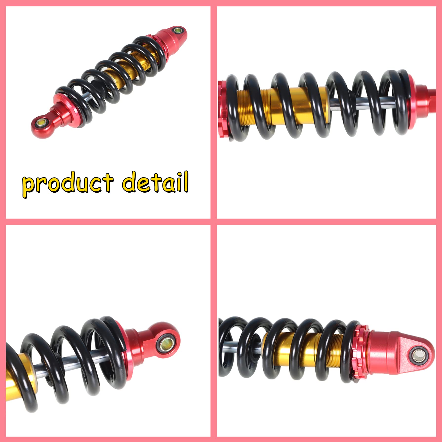 GXYWADY 11 Motorcycle Rear Shock Absorber Suspension Replacement for Yamaha TTR90 PW80 Honda CRF70 XR100 Kawasaki SSR110 Quads P