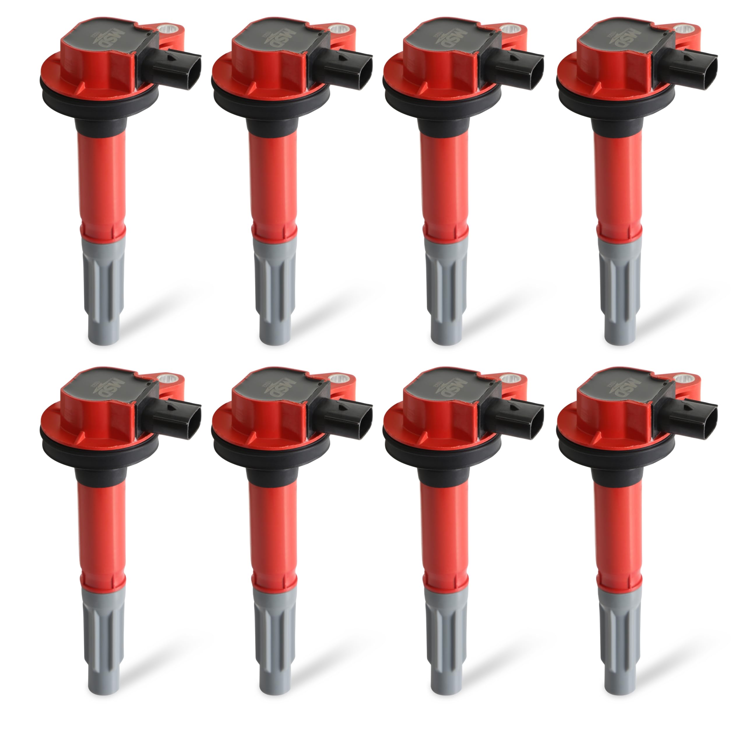 MSD Blaster Series Ignition Coils 8-Pack, Red, Model 82488, One Size, Plastic Material