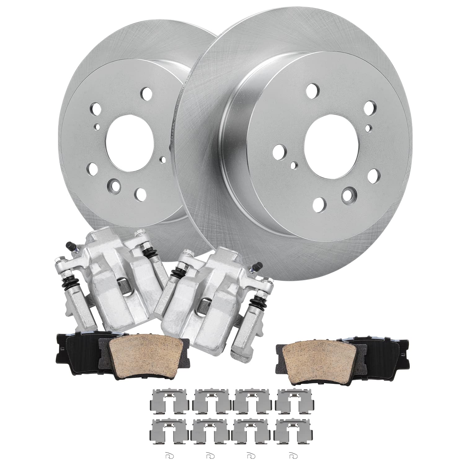 Detroit Axle - Rear Brake Kit for 2012-2017 Toyota Camry, 2013-2018 Avalon Lexus ES350 ES300h, Disc Brake Rotors Ceramic Brake P