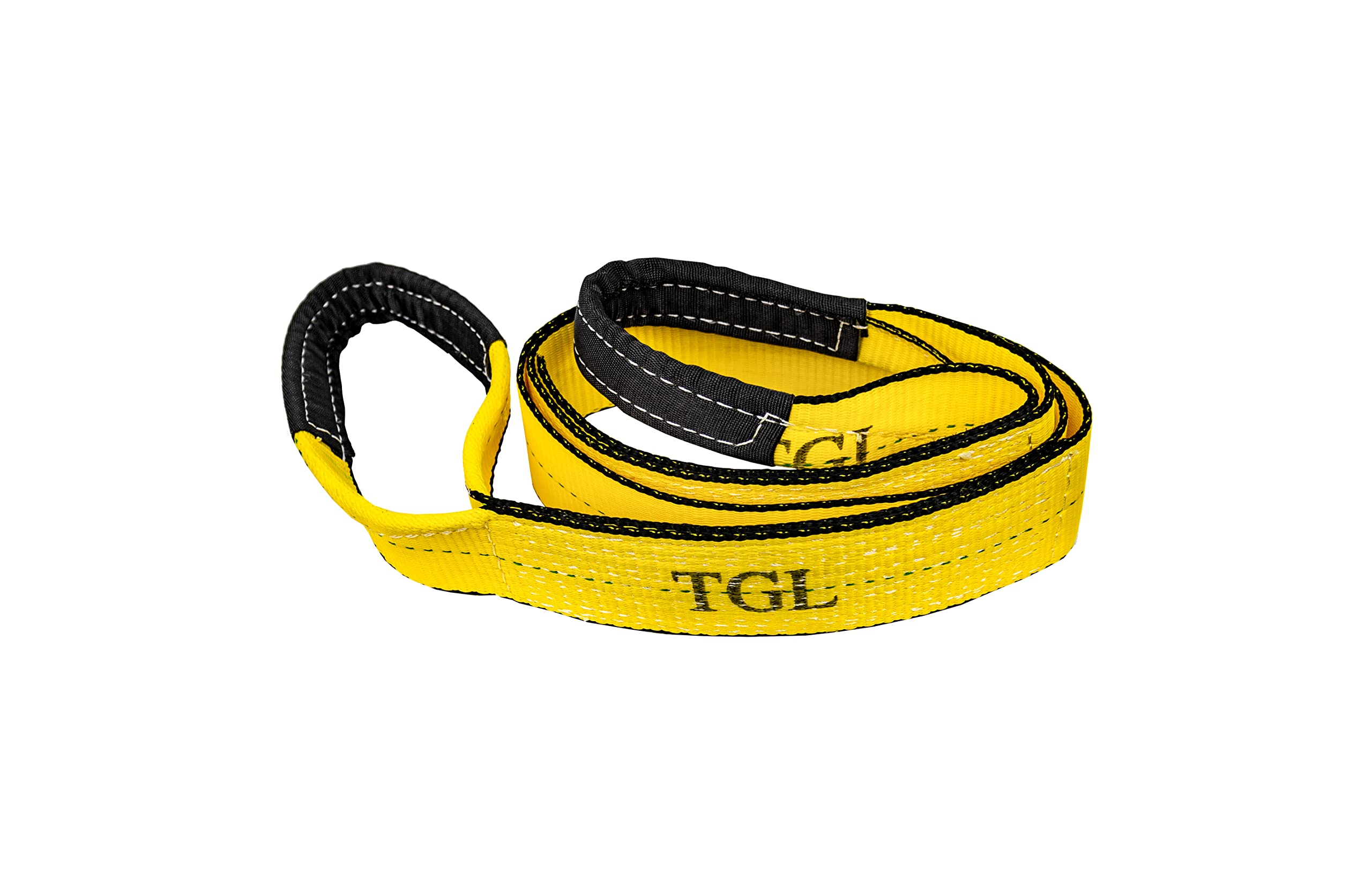 Tgl 3 Inch, 8 Foot Tree Saver, Winch Strap, Tow Strap 30,000 Pound Capacity Yellow