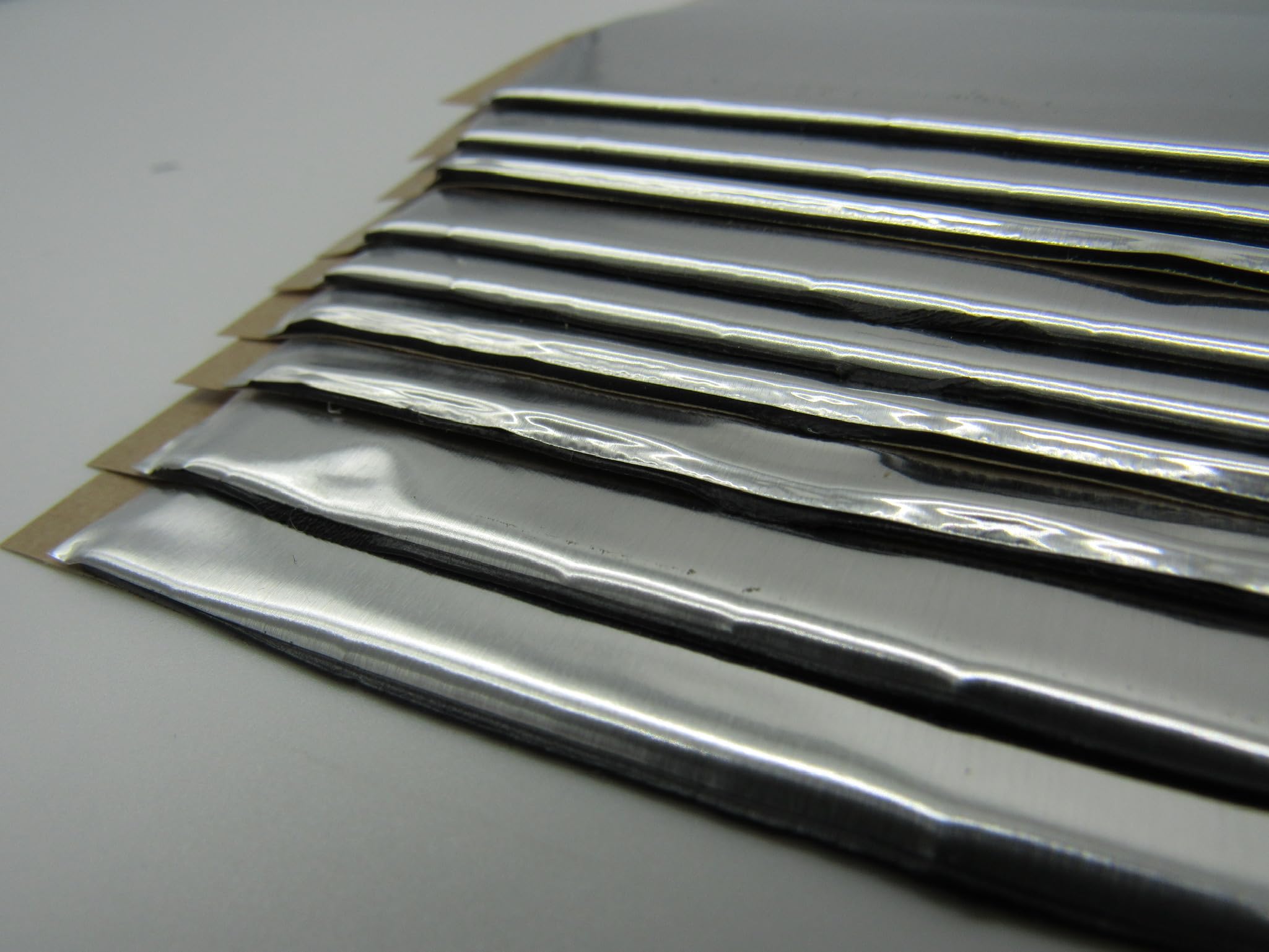HushMat 10201 Door Kit - 10 Sheets of 12 x 12 Silver Ultra Sound Deadening & Thermal Insulation - 10 Sq. Ft.