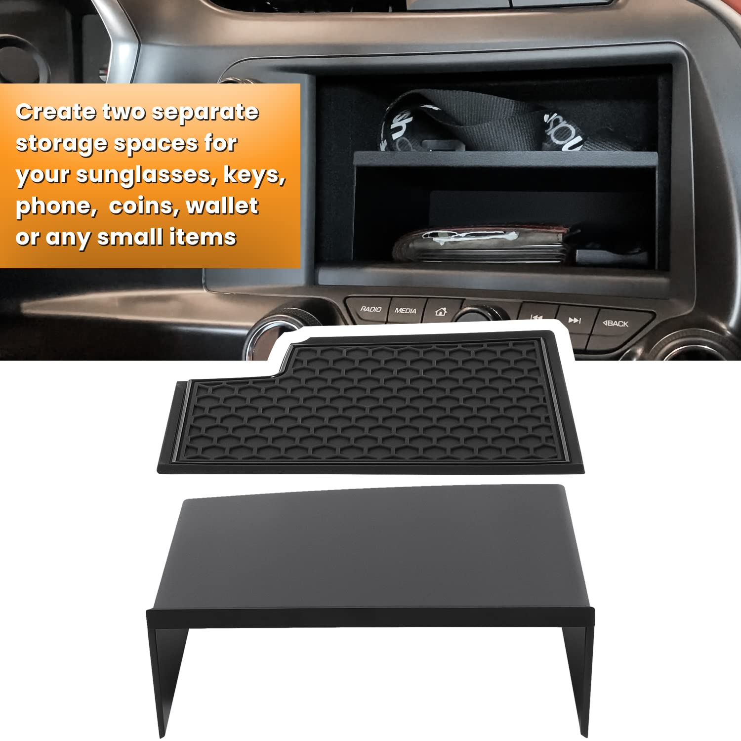 E-Cowlboy Dashboard Display Storage Bin Tray Holder For Chevrolet Corvette C7 Z06 Z51 Zr1 Stingray Grand Sport 2014 2015 2016 20