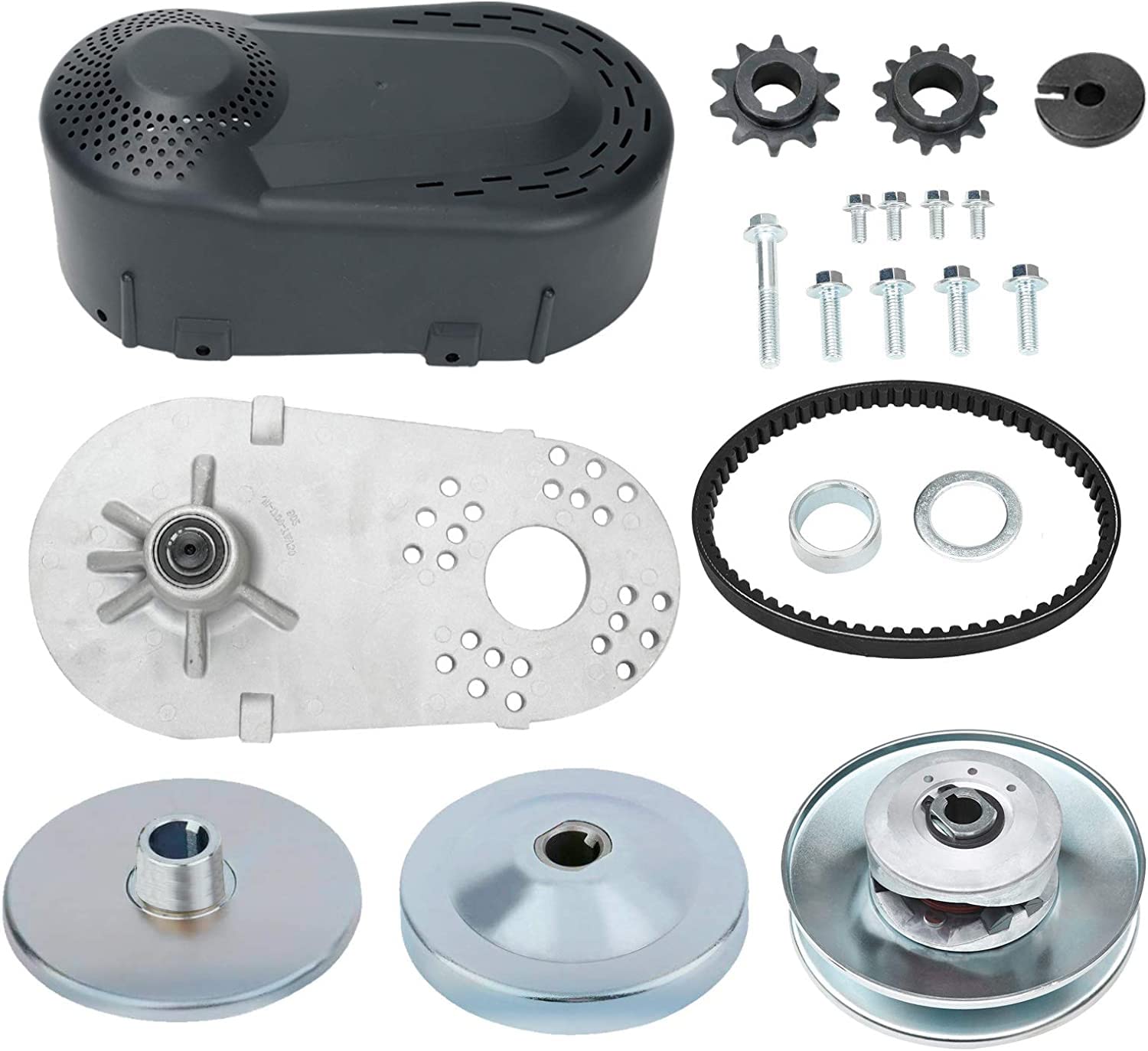 BLACKHORSE-RACING Go Kart Torque Converter for Predator 6.5HP 212CC Clutch Set Replaces Comet TAV2 3/4 Inch 30-75 Manco Fit All 