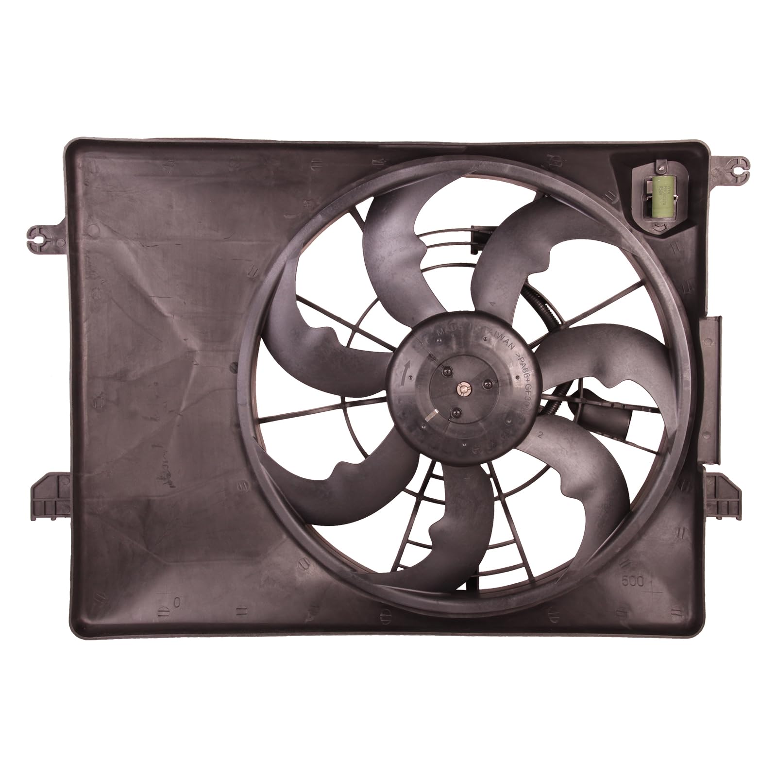 TYG Upgraded Cooling Fan Assembly for 2014-2015 Hyundai Tucson L4/2.0/2.4, 2014-2016 Kia Sportage L4/2.4 | Racing-Level OE Repla