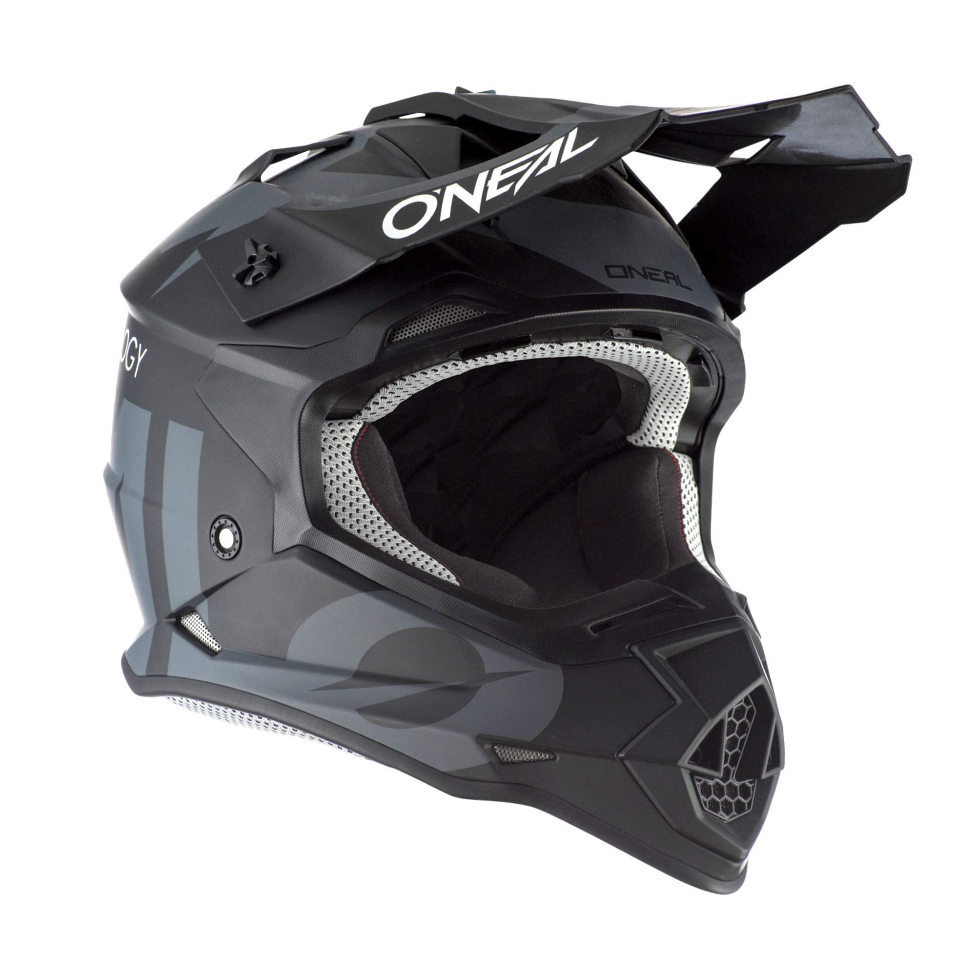 O'Neal 0200-S14 2Series Adult Helmet, Slick (Black/Gray, Lg)