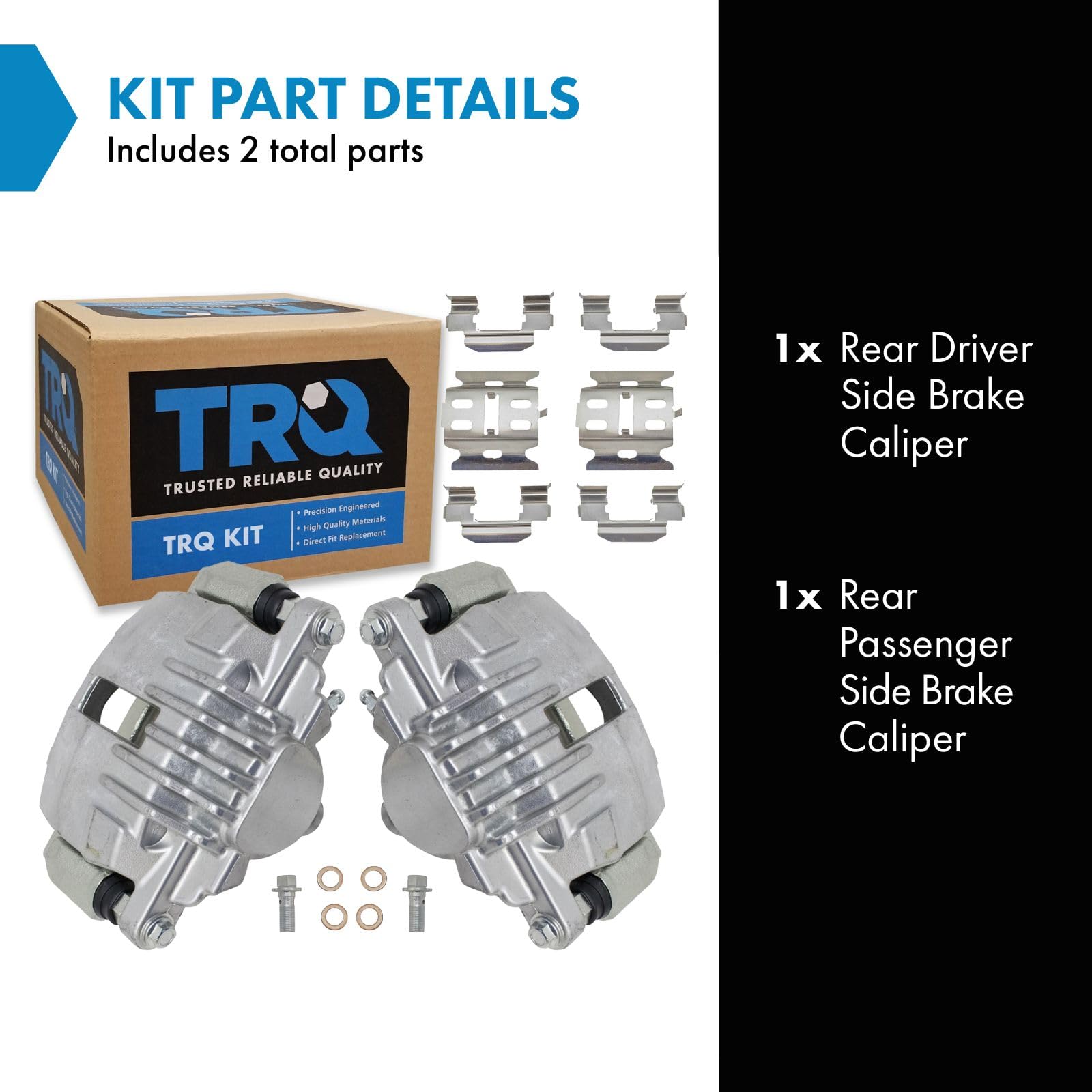 Trq Rear Brake Caliper Set Compatible With 1998-2005 Chevrolet Blazer 1998-2004 S10 1998-2001 Gmc Jimmy Sonoma 1998-2000 Isuzu H