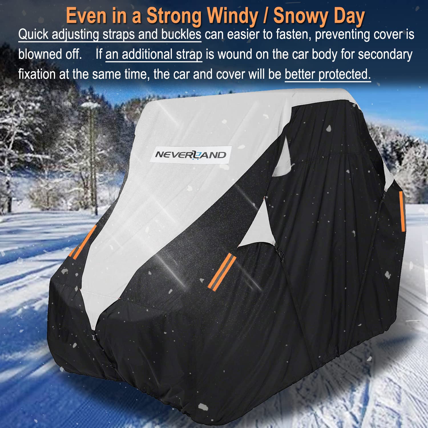 Neverland Utv Cover Waterproof 420D Heavy Duty 2-3 Seater/4-6 Seater Side By Side Ranger Cover For Polaris Rzr Xp Yamaha Yxz Can-Am Kawasaki