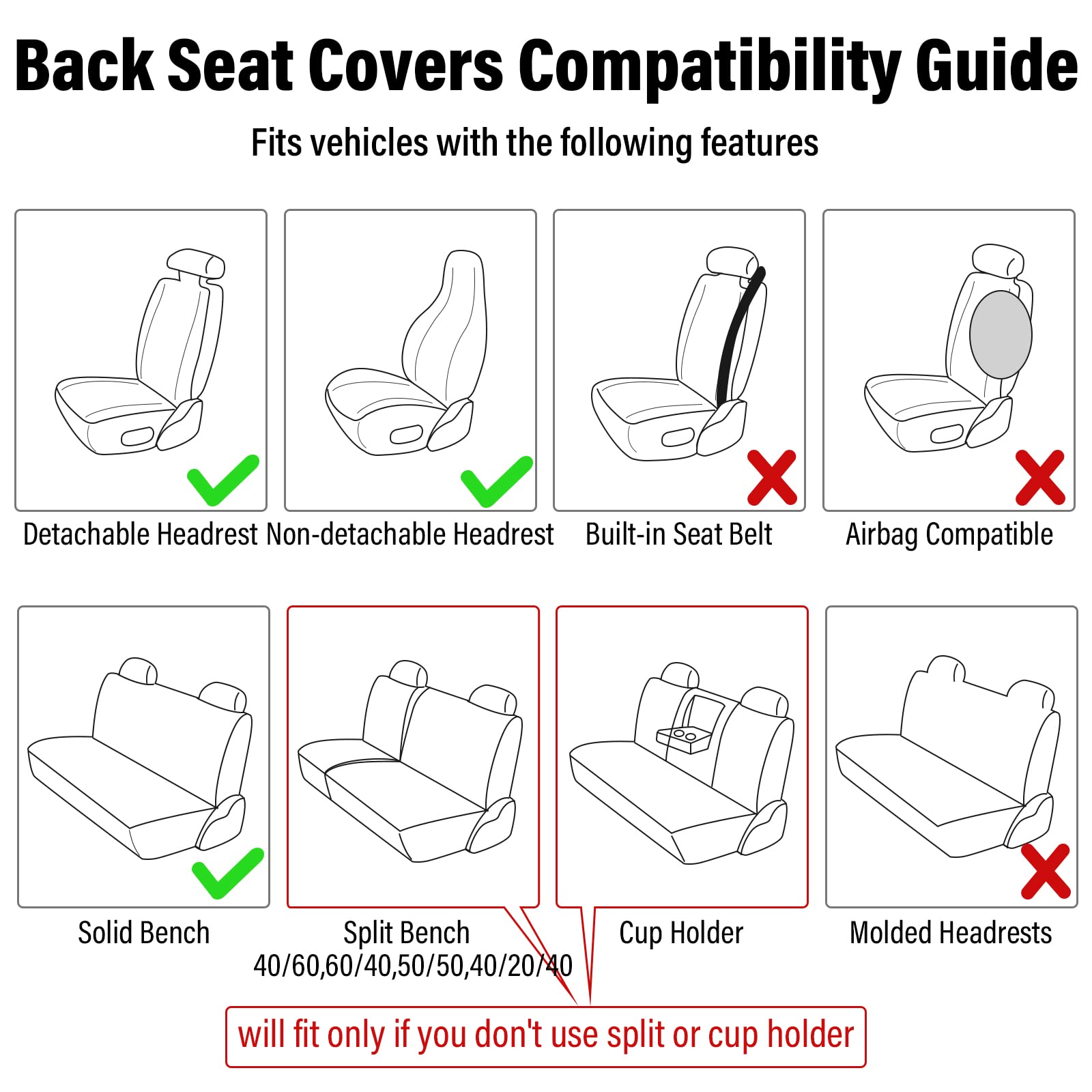 15 Pcs Butterfly Car Seat Covers Full Set for Car Front Rear Seat Covers Steering Wheel Cover Wrist Strap Coasters Armrest and S