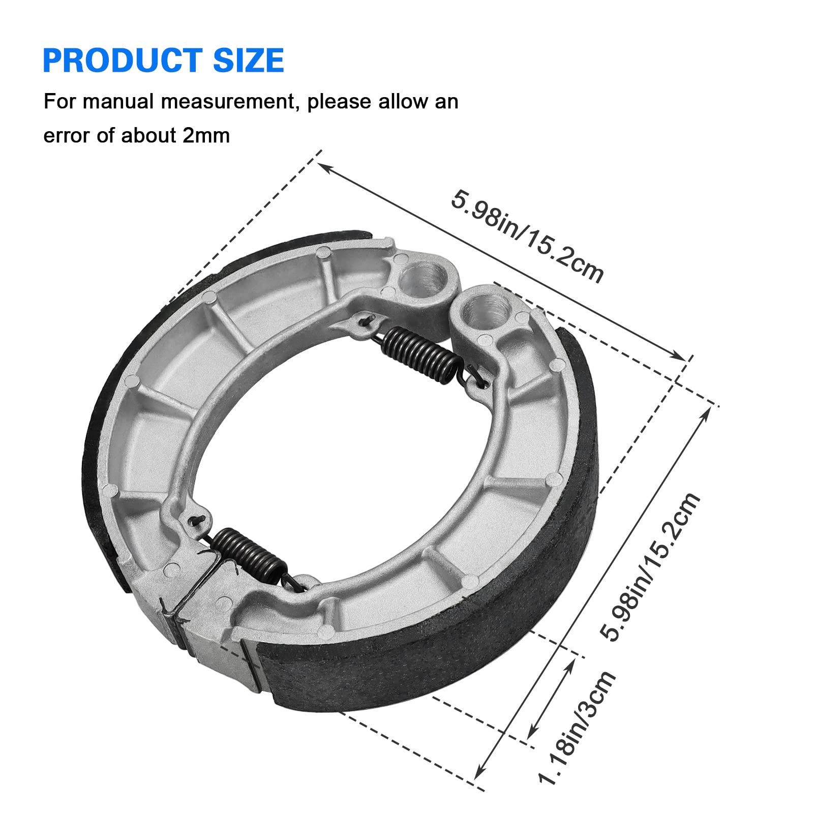 Rancher 350 Rear Brake Shoes Pads for Honda TRX 350 400 420 450 500 For Honda Foreman Rancher Fourtrax