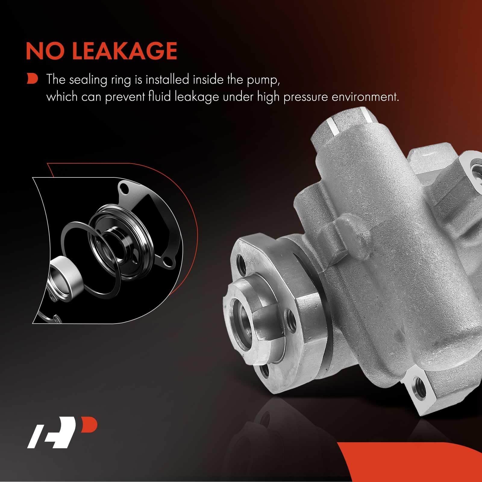 A-Premium Power Steering Pump, Compatible With Volkswagen Jetta 2000-2004, Golf 2000-2003, V6 2.8L, Replace # 21-5300 1J0422154D