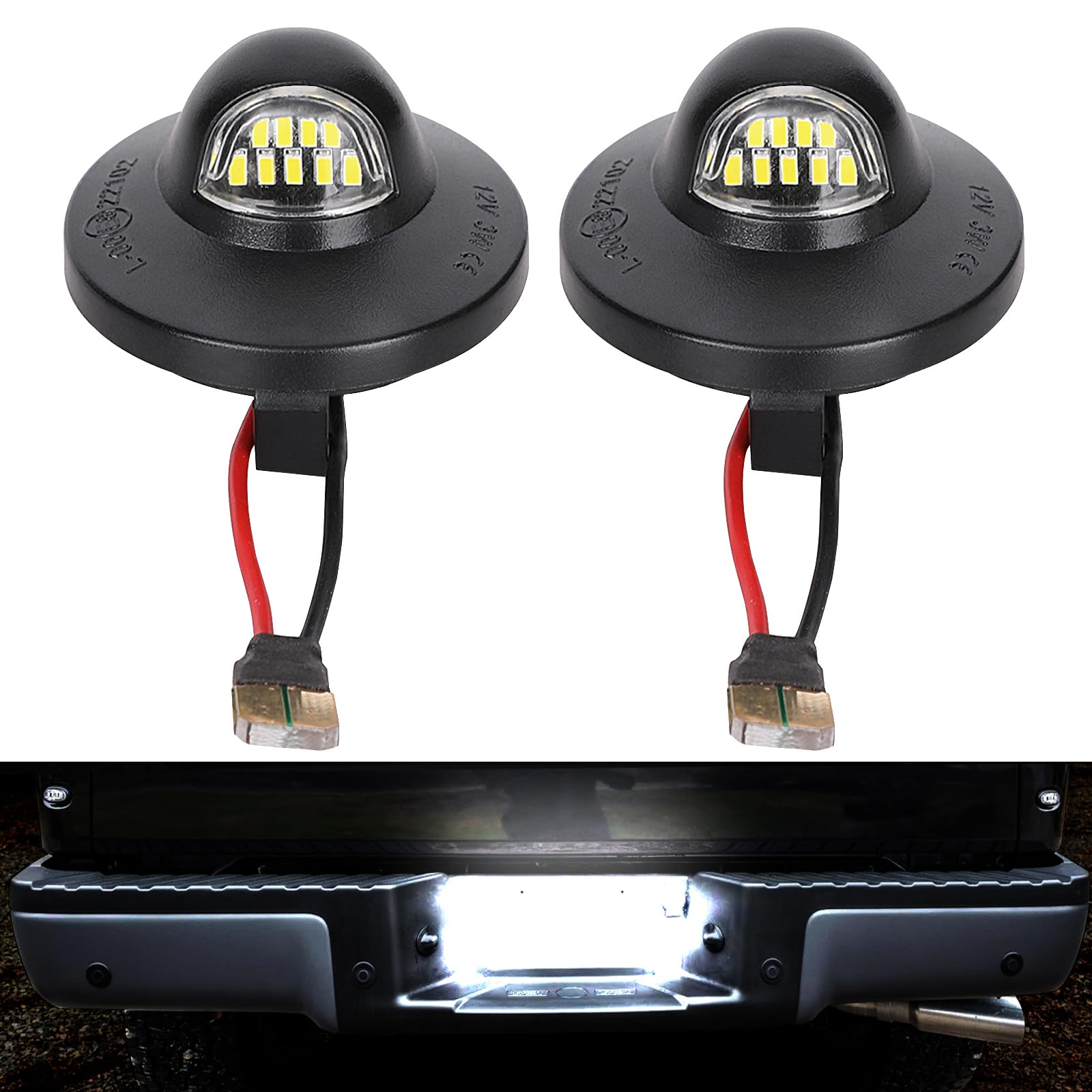 Led License Plate Light Tag Lights Assembly Compatible With Ford F150 F250 F350 F450 F550 Superduty Ranger Explorer Bronco Excur