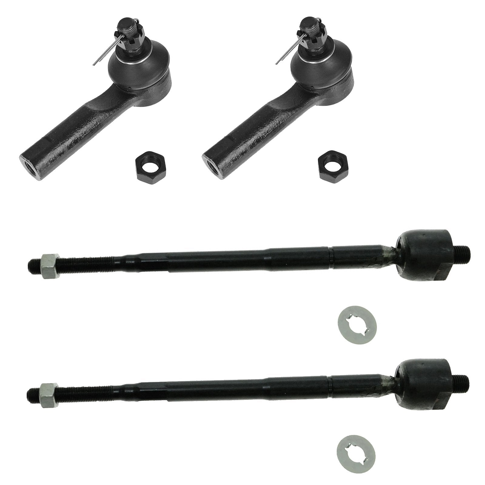 Trq Front Tie Rod Set Compatible With 1998-2001 Nissan Altima
