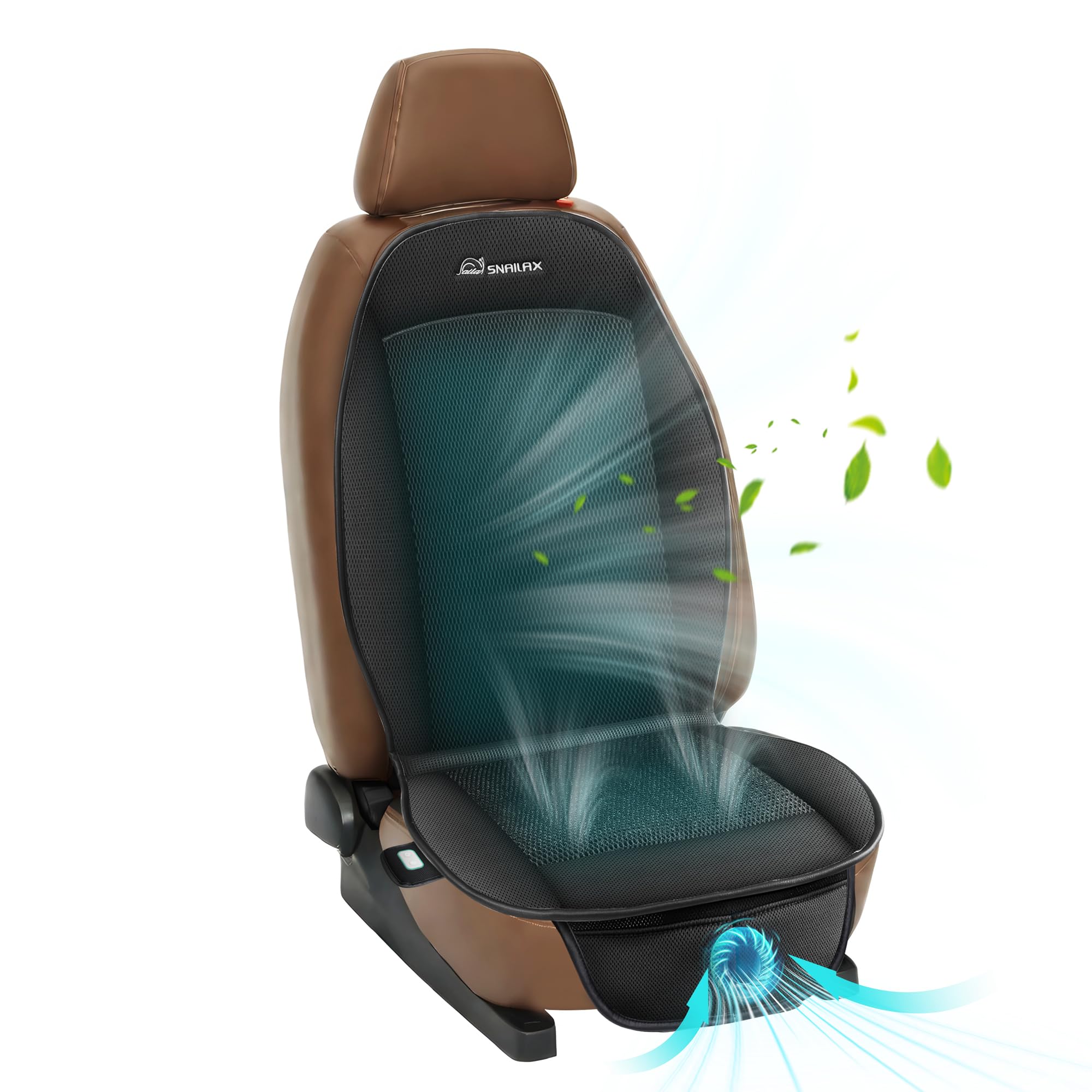 Snailax 2025 Cooling Seat Cover for Car, 12V Cooling Car Seat Cushions, Cooling Seat Pad with 3 Adjustable Cooling Air Speeds fo