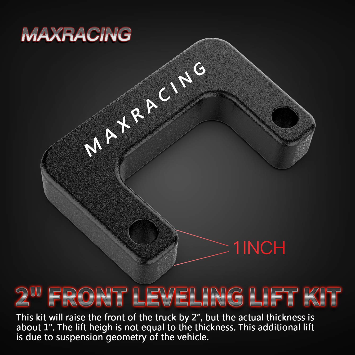 MAXRACING 2" Leveling Kit for 2007-2025 Chevy Silverado/GMC Sierra - Aluminum Lift Kit