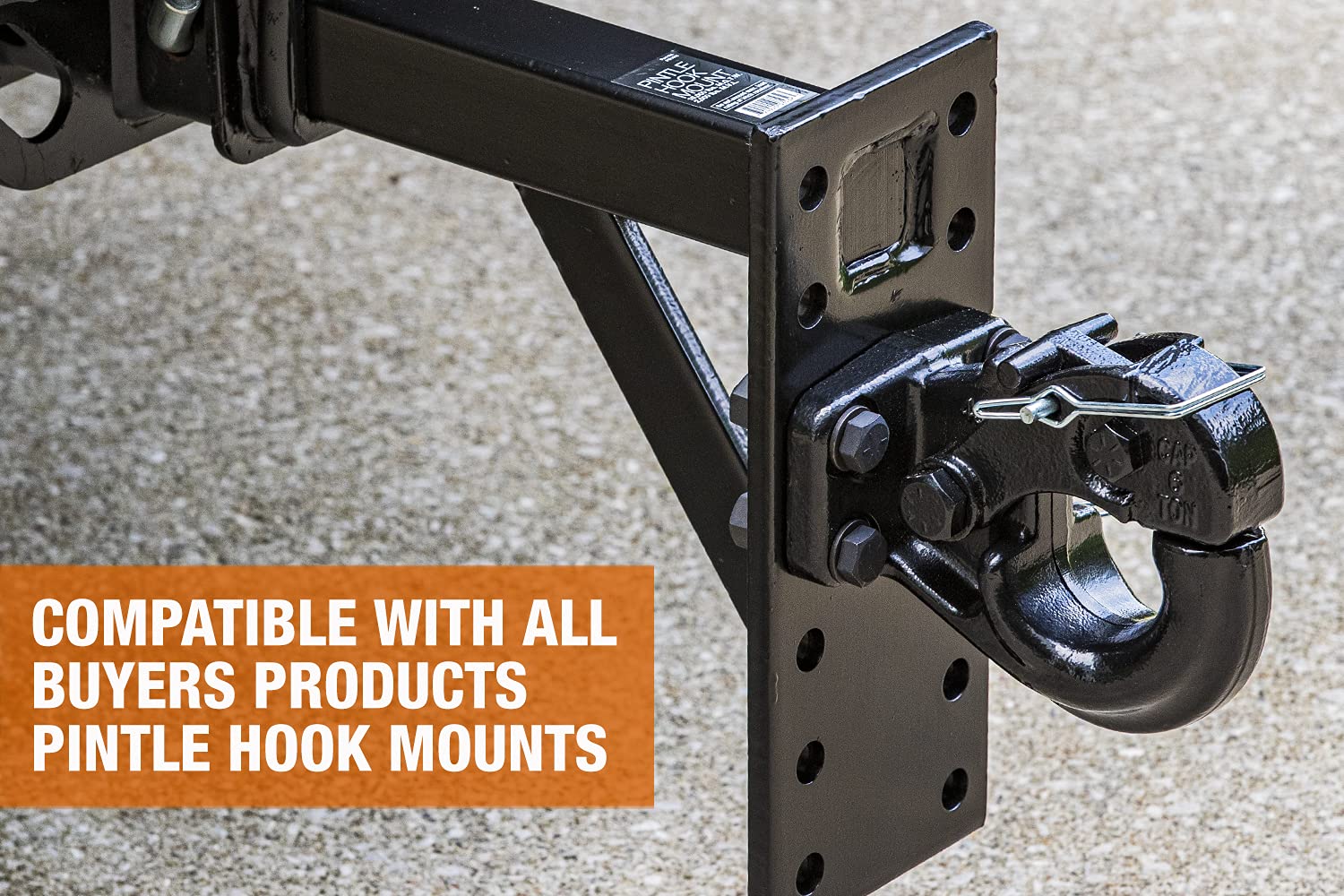 Buyers Products Ph6 6 Ton Pintle Hook, Mgtw 12,000 Lbs Pintle Hitch, 4,000 Lbs Mvl, Mounting Kit Sold Separately