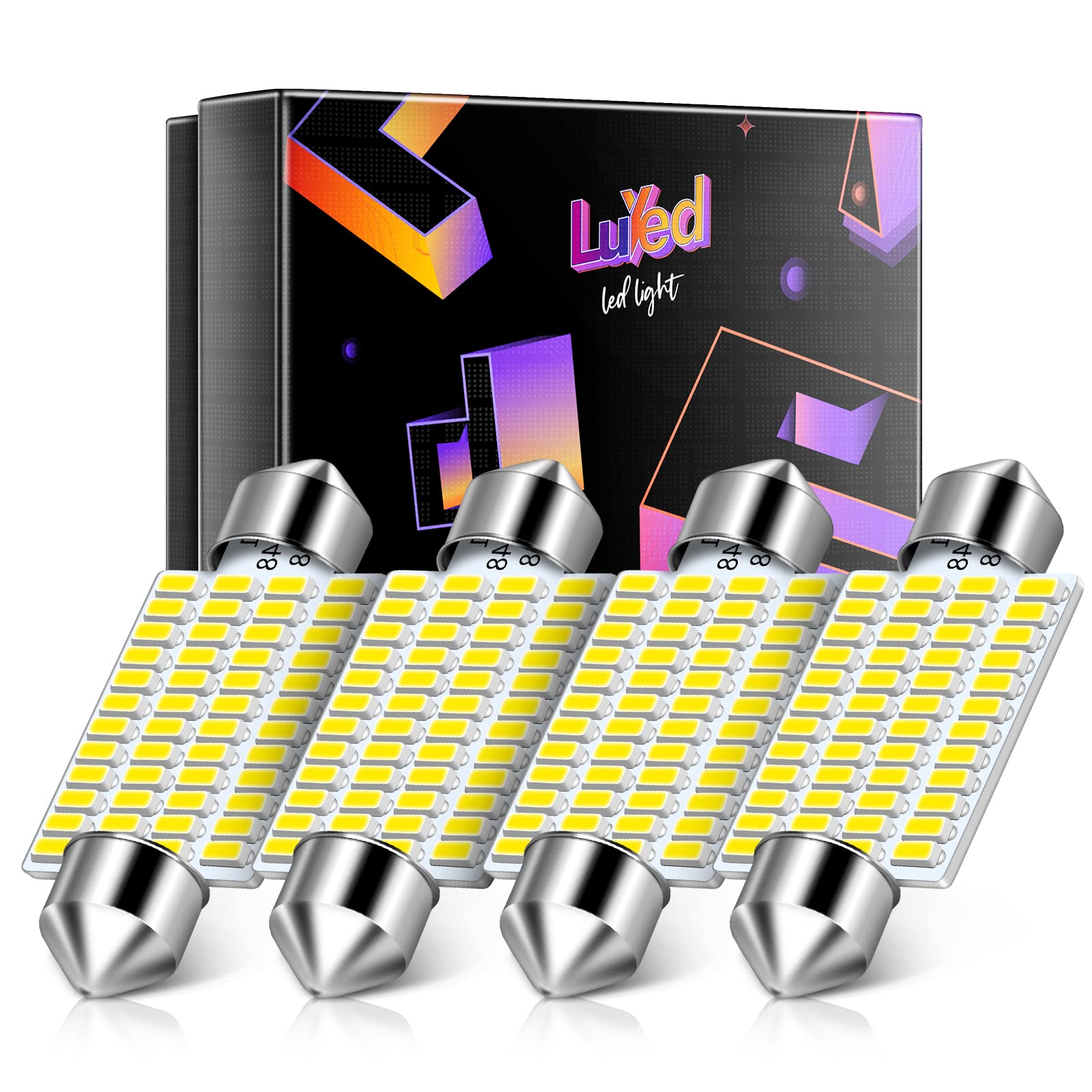 Luyed 578 211-2 Led Bulbs Warm White 570 Lumens Super Bright 48-Ex 3014 Chipsets 569 212-2 6413 Led Bulbs Used For Led Interior