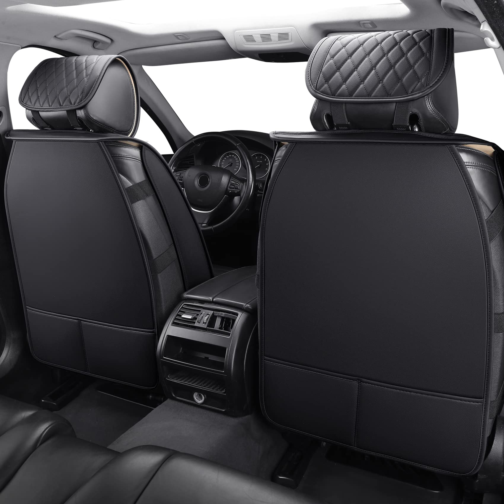 Aierxuan Front Seat Covers Universal Fit for Nissan Rogue Murano Maxima Pathfinder Kia Soul Forte Sorento Optima Honda Hyundai B