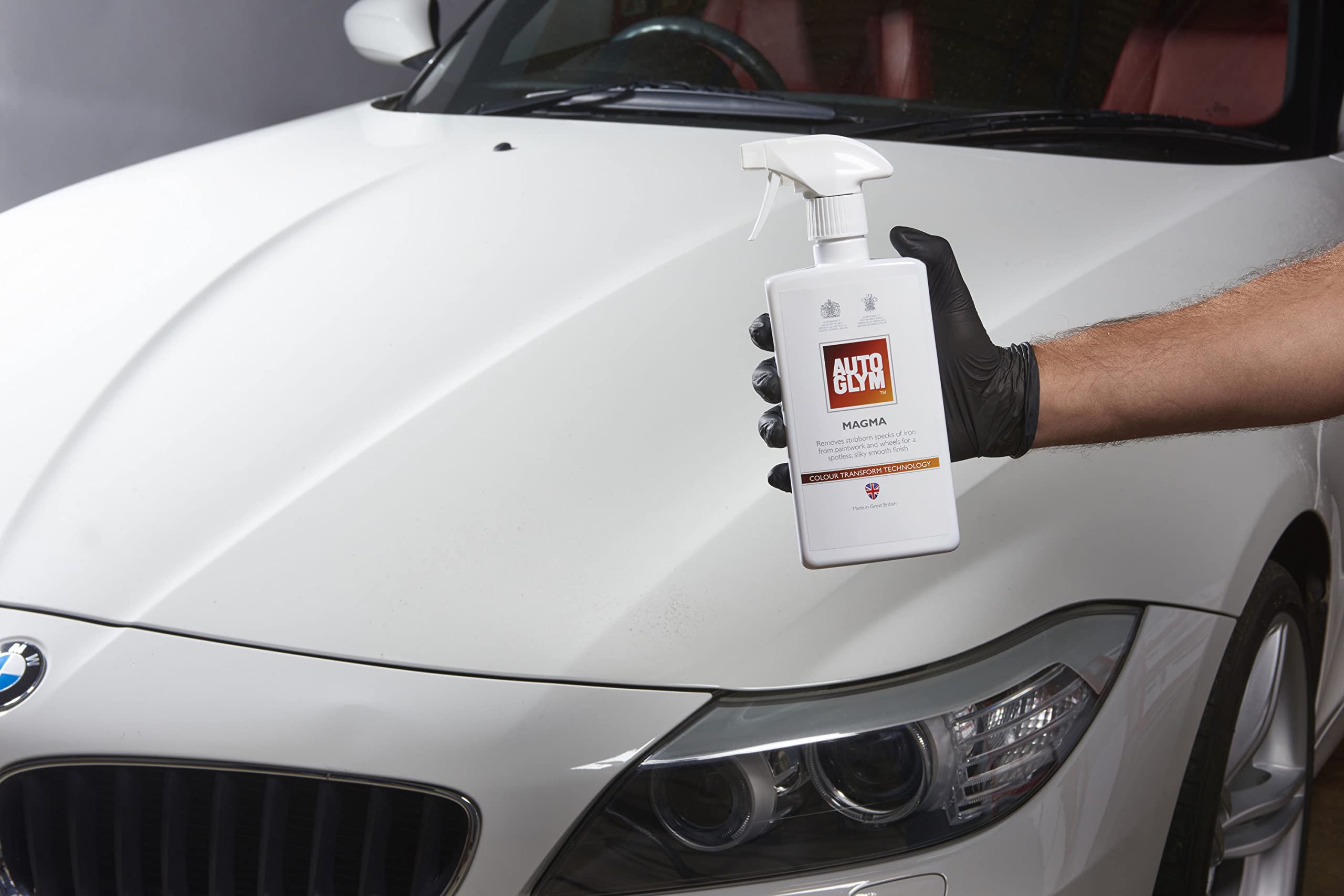 Autoglym Magma Liquid Clay 500ml - Iron Fallout Remover for Car Body & Wheels, Red, Model 945107155