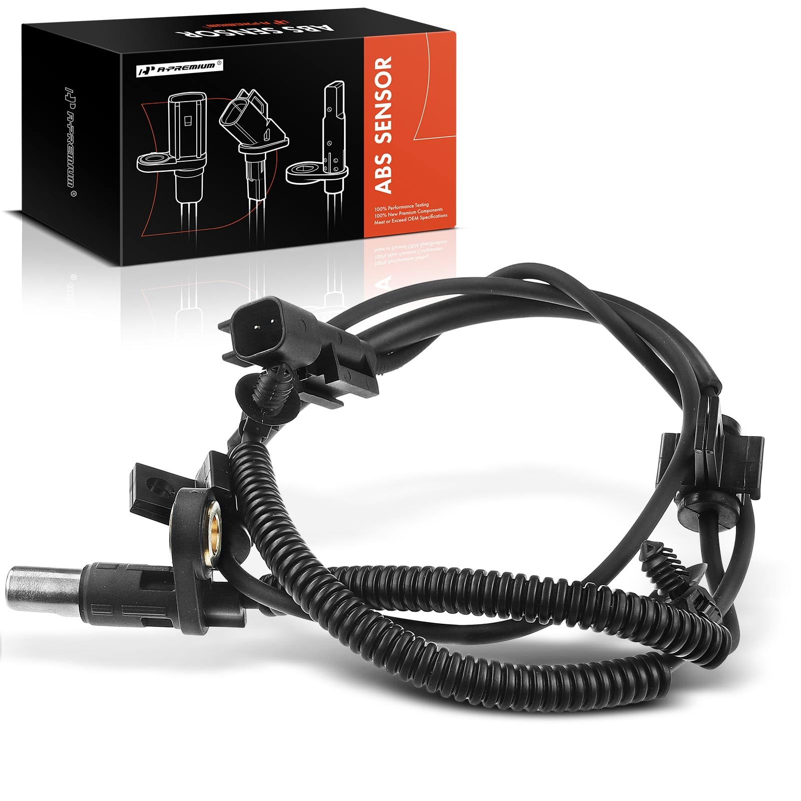 A-Premium Abs Wheel Speed Sensor Compatible With Ford Models - For F-250 Super Duty/F-450 Super Duty/F-550 Super Duty 2011-2013,