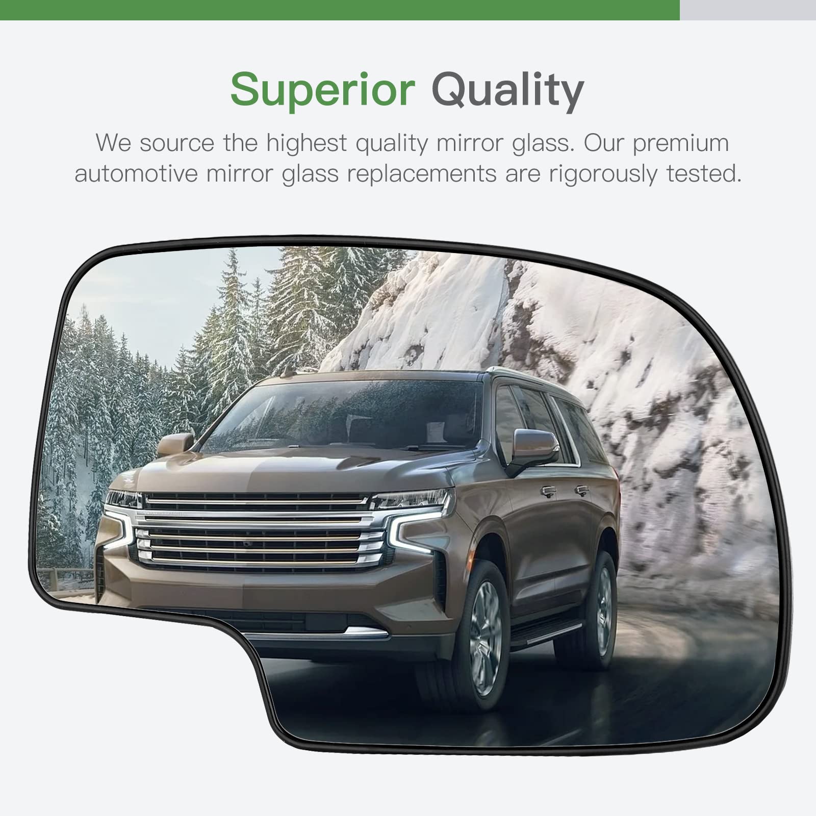 Scitoo Right Side View Mirror Fit For Chevy Exterior Accessories Replacement Mirrors Glass 03-07 For Chevy For Gmc Silverado Sierra 1500/2500 Hd/3500 Classic Models With Power Heated (Passenger Side)