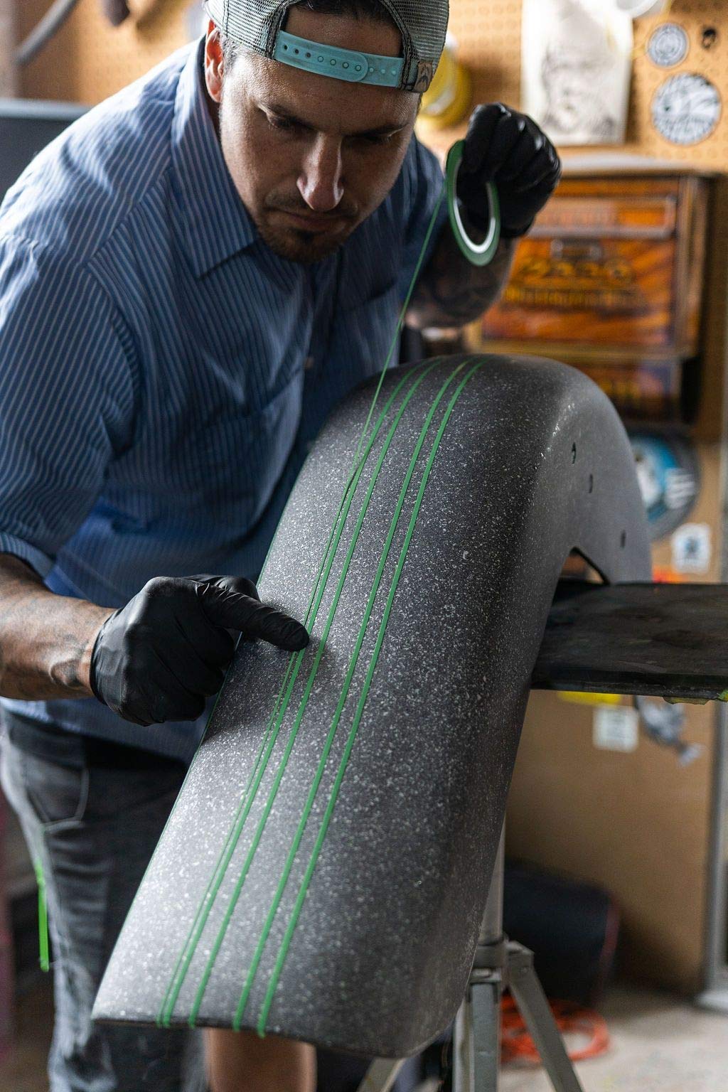 Lime Line 1/8' Fineline Automotive Pinstriping Masking Tape