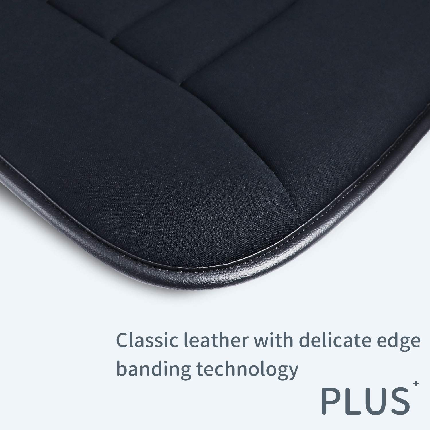 RaoRanDang Memory Foam Car Seat Cushion Pad - Upgrade 5 CM, A Black for Driver Seat, Office Chair, Home Use