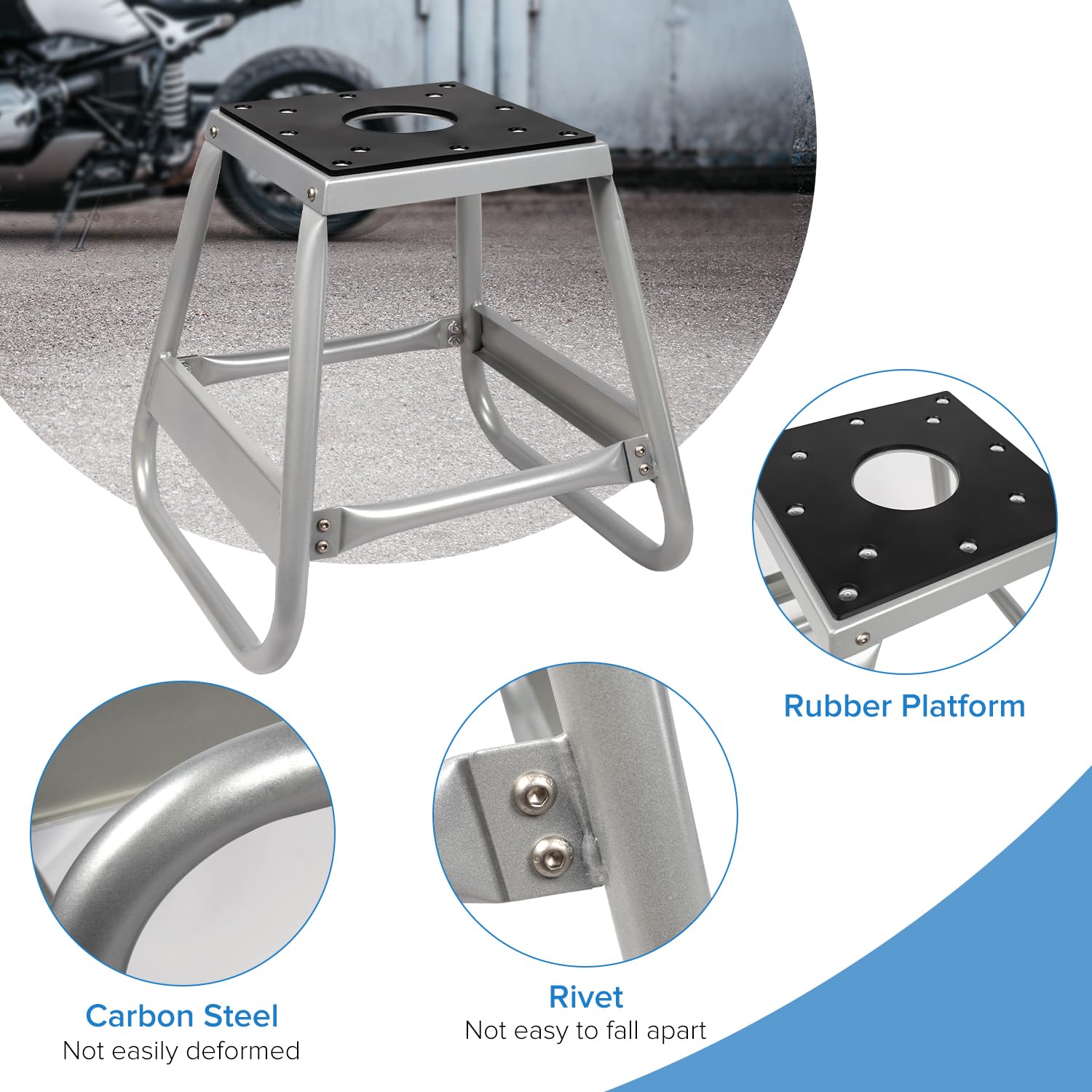 Donext Motorcycle Lift Stand Dirt Bike Stand Universal Panel Stand Moto Removable Maintenance Motocross Stand Hoist Lift Jack 11