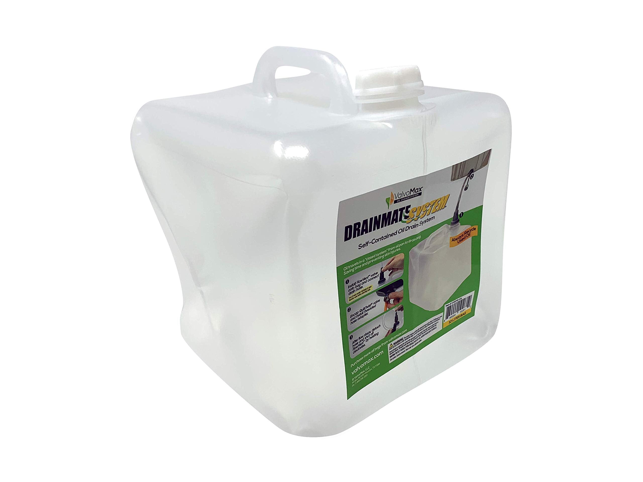Valvomax Collapsible Oil Drain Bag - 10 Liter (Bag Attachment Sold Separate)