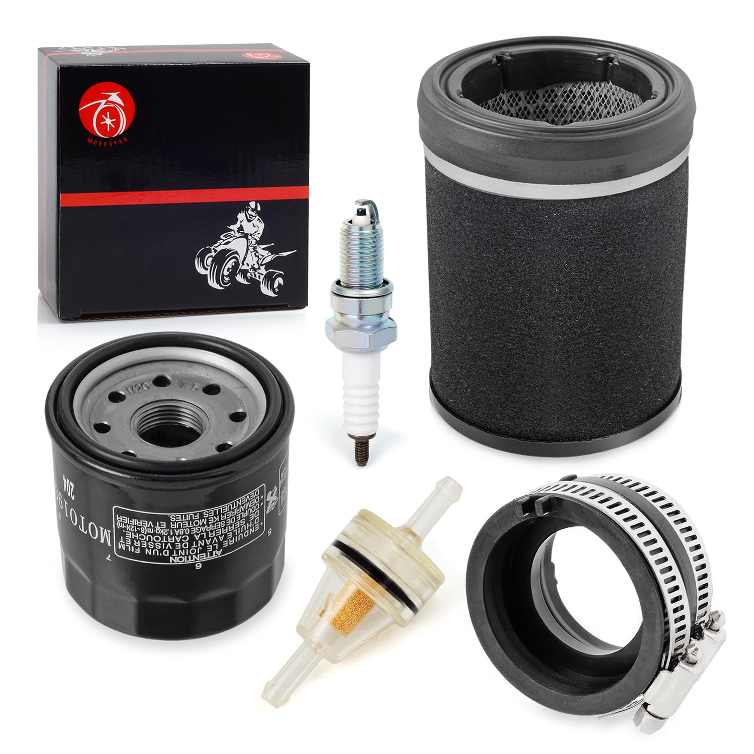 Air Filter Fuel Oil Filter Spark Plug Intake Manifold For Kawasaki Prairie 360 Kvf360 2003-2013 11013-1292 16065-1379